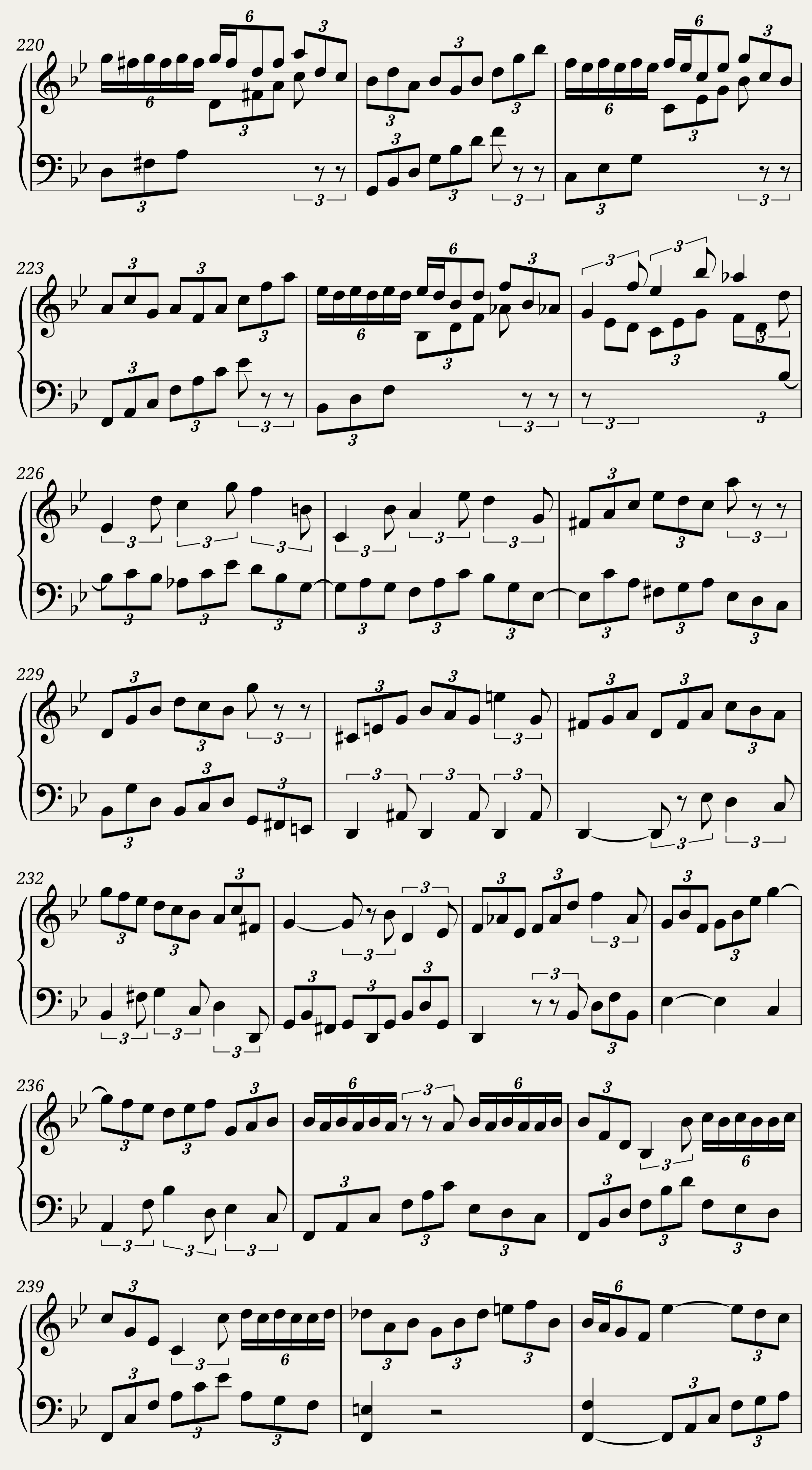 BWV 825: Partita I (A = 415 Hz) — 13/25