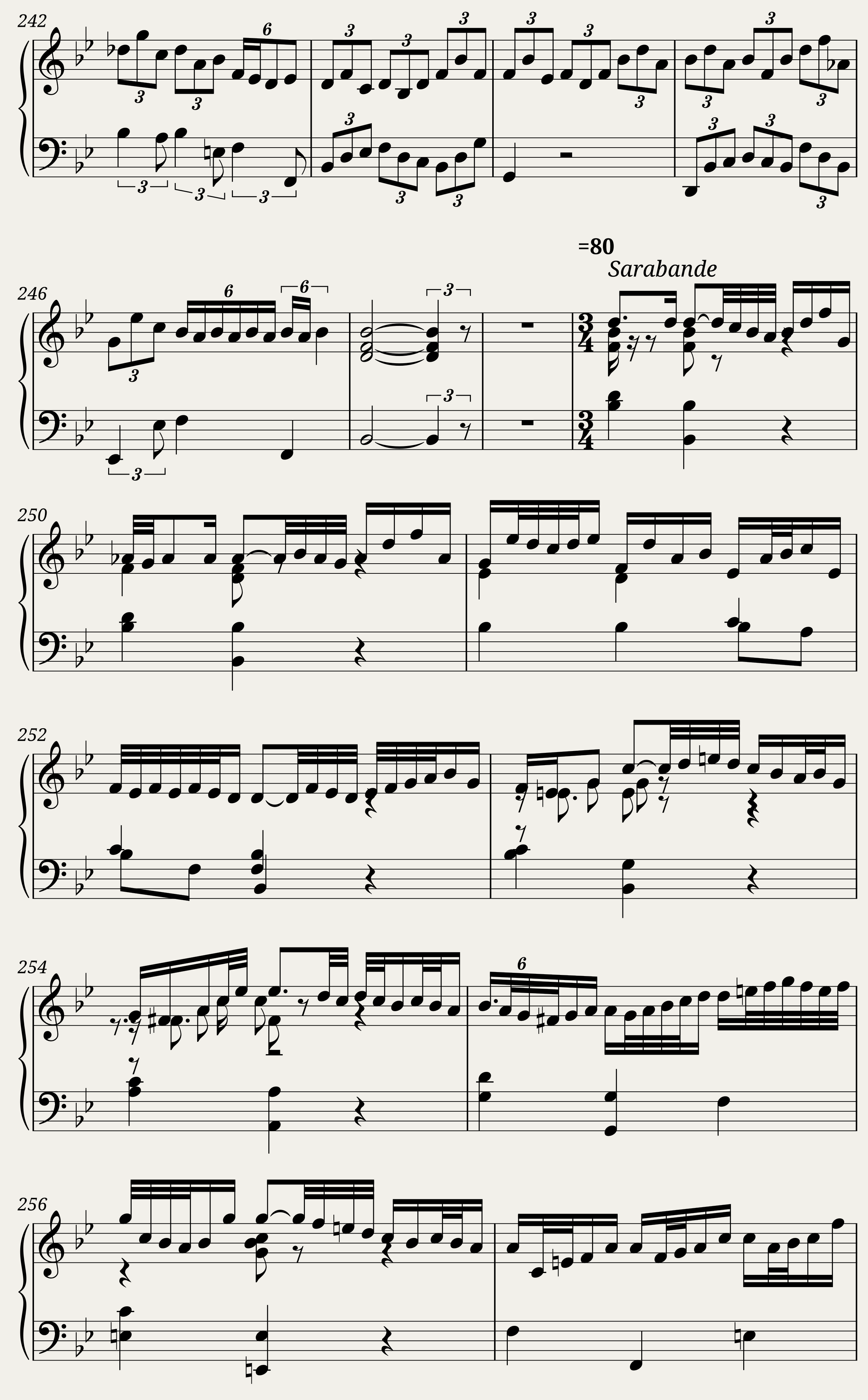 BWV 825: Partita I (A = 415 Hz) — 14/25