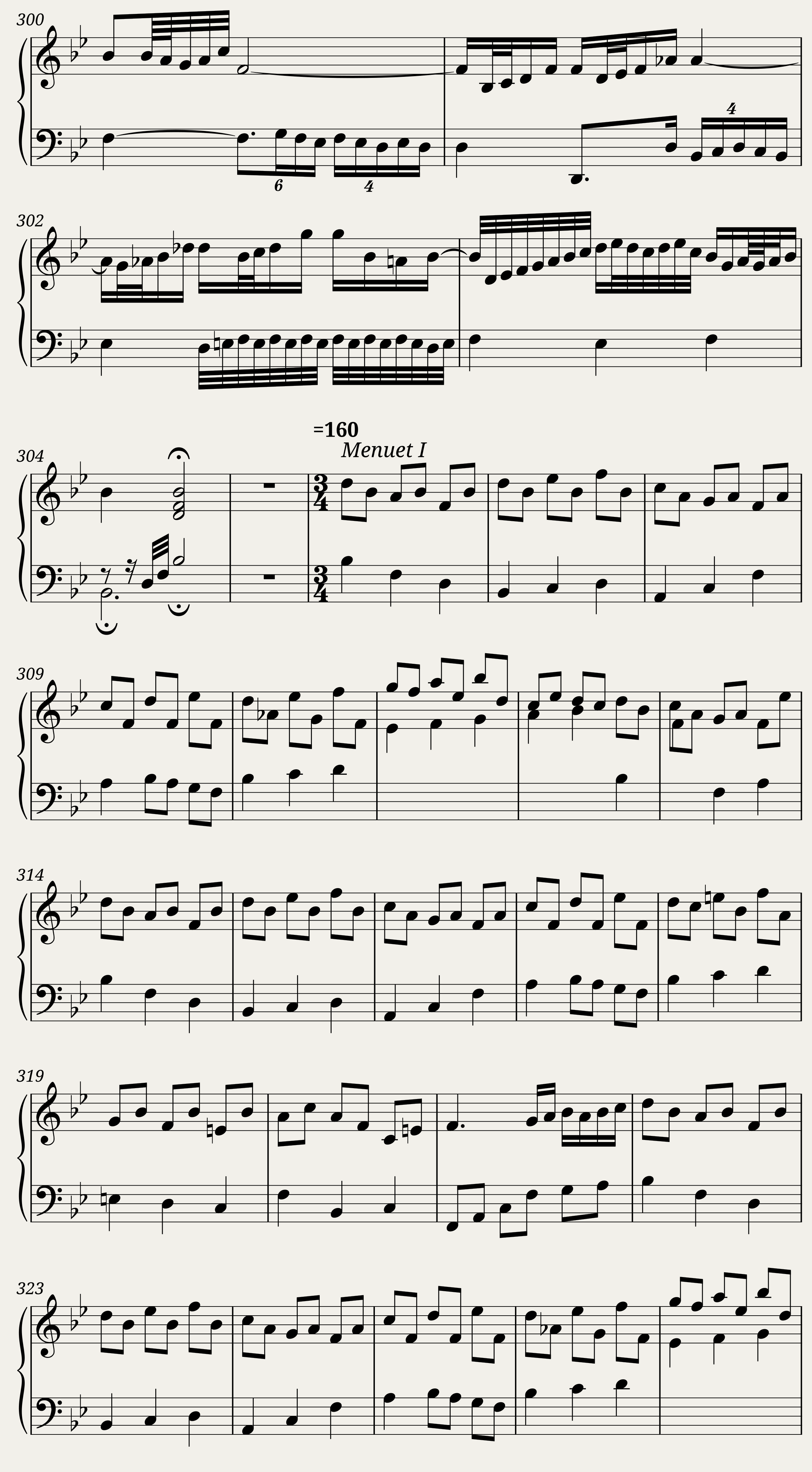 BWV 825: Partita I (A = 415 Hz) — 18/25