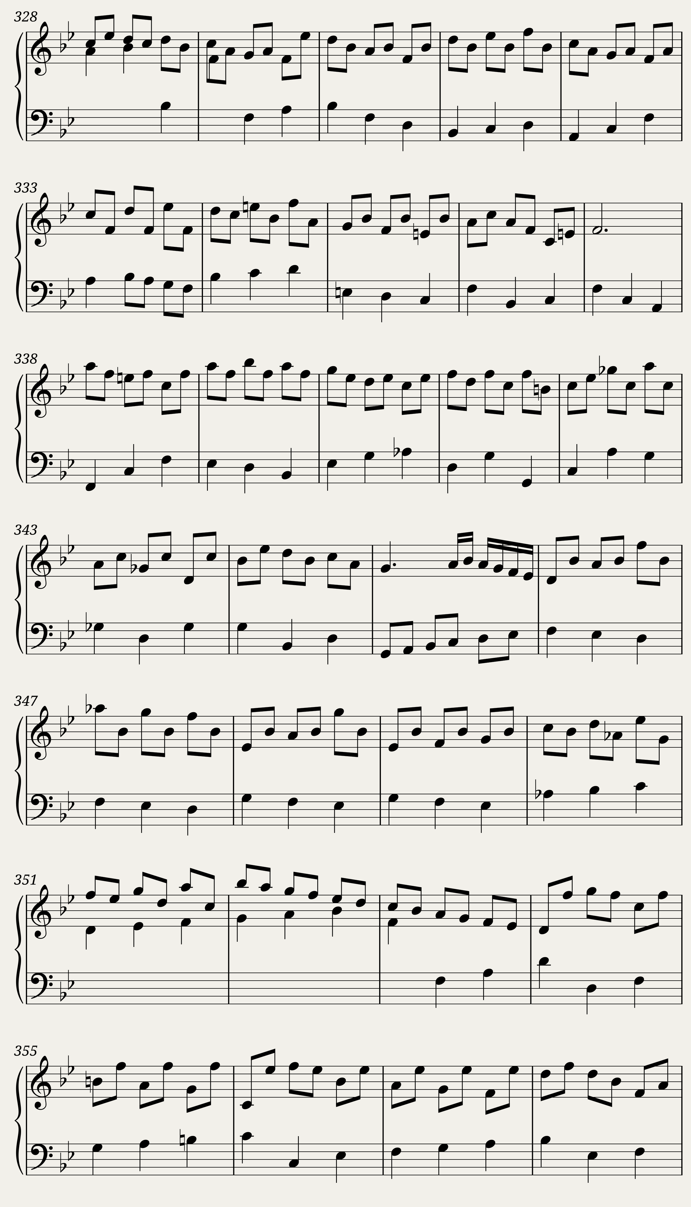 BWV 825: Partita I (A = 415 Hz) — 19/25