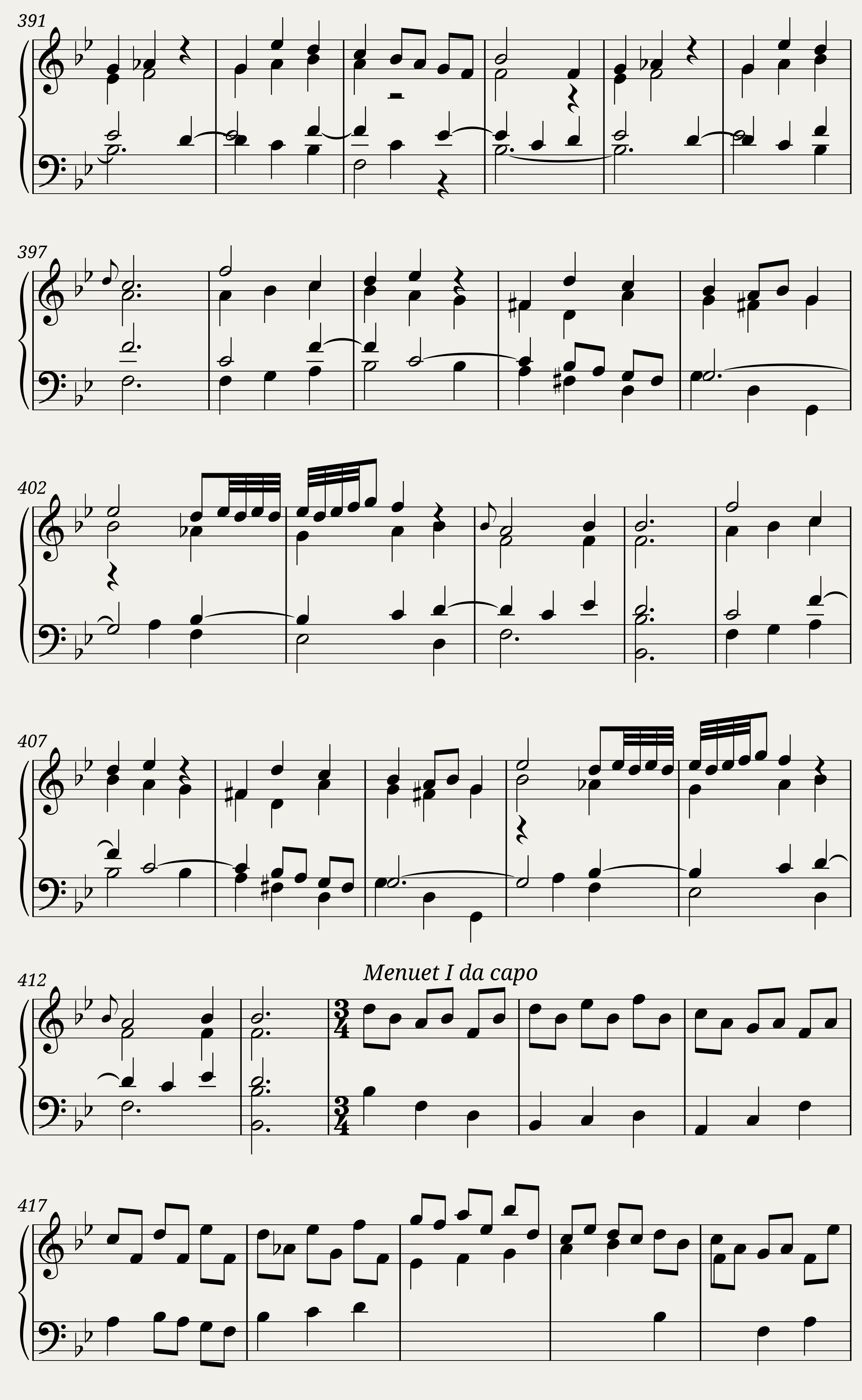 BWV 825: Partita I (A = 415 Hz) — 21/25