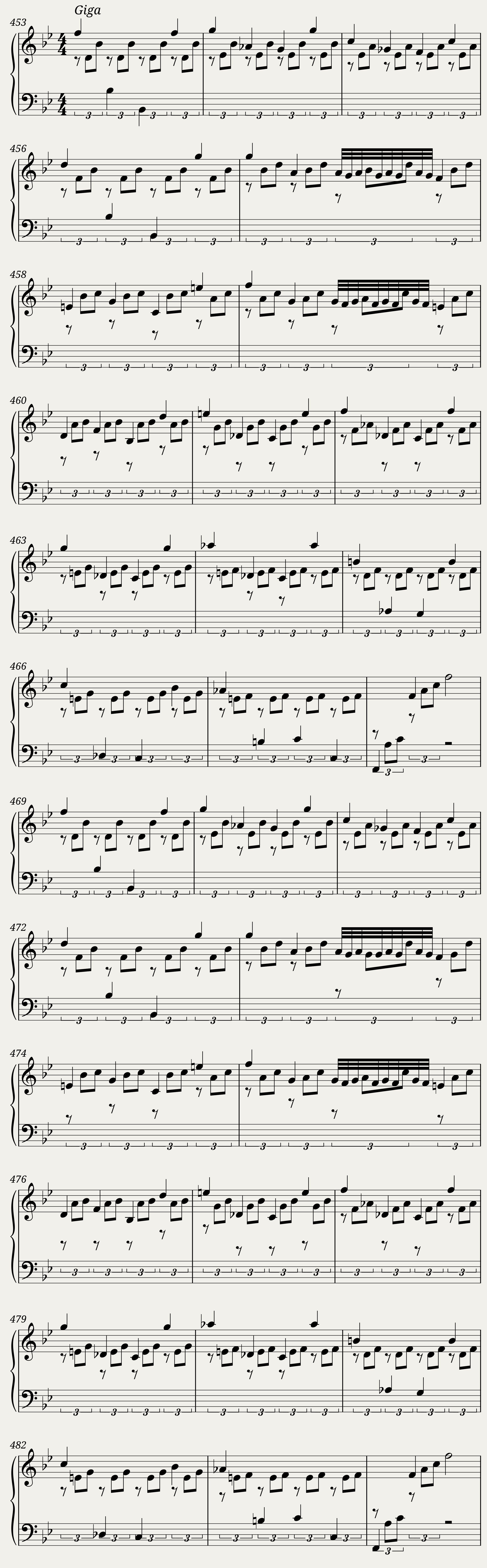 BWV 825: Partita I (A = 415 Hz) — 23/25