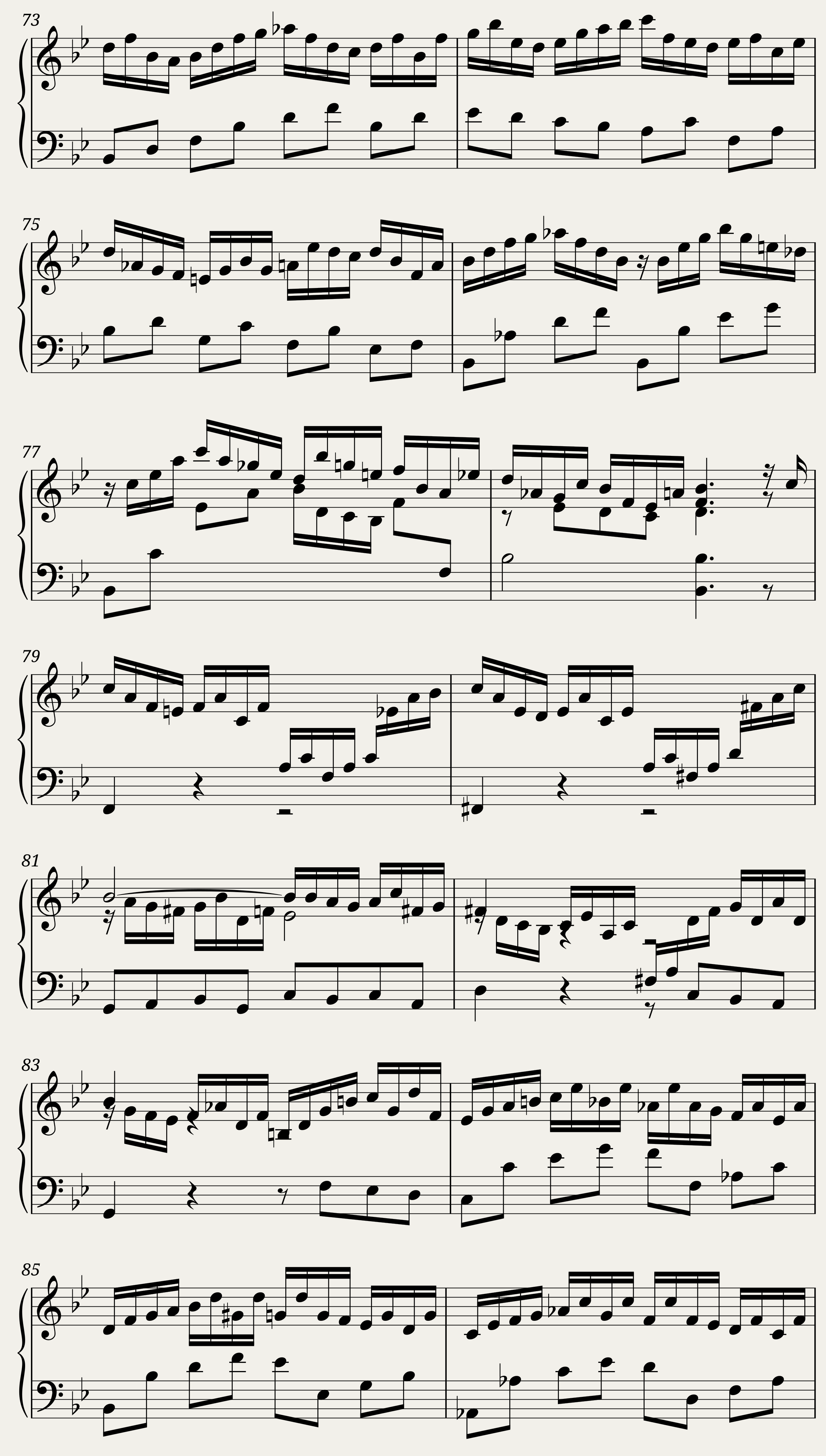 BWV 825: Partita I (A = 415 Hz) — 6/25