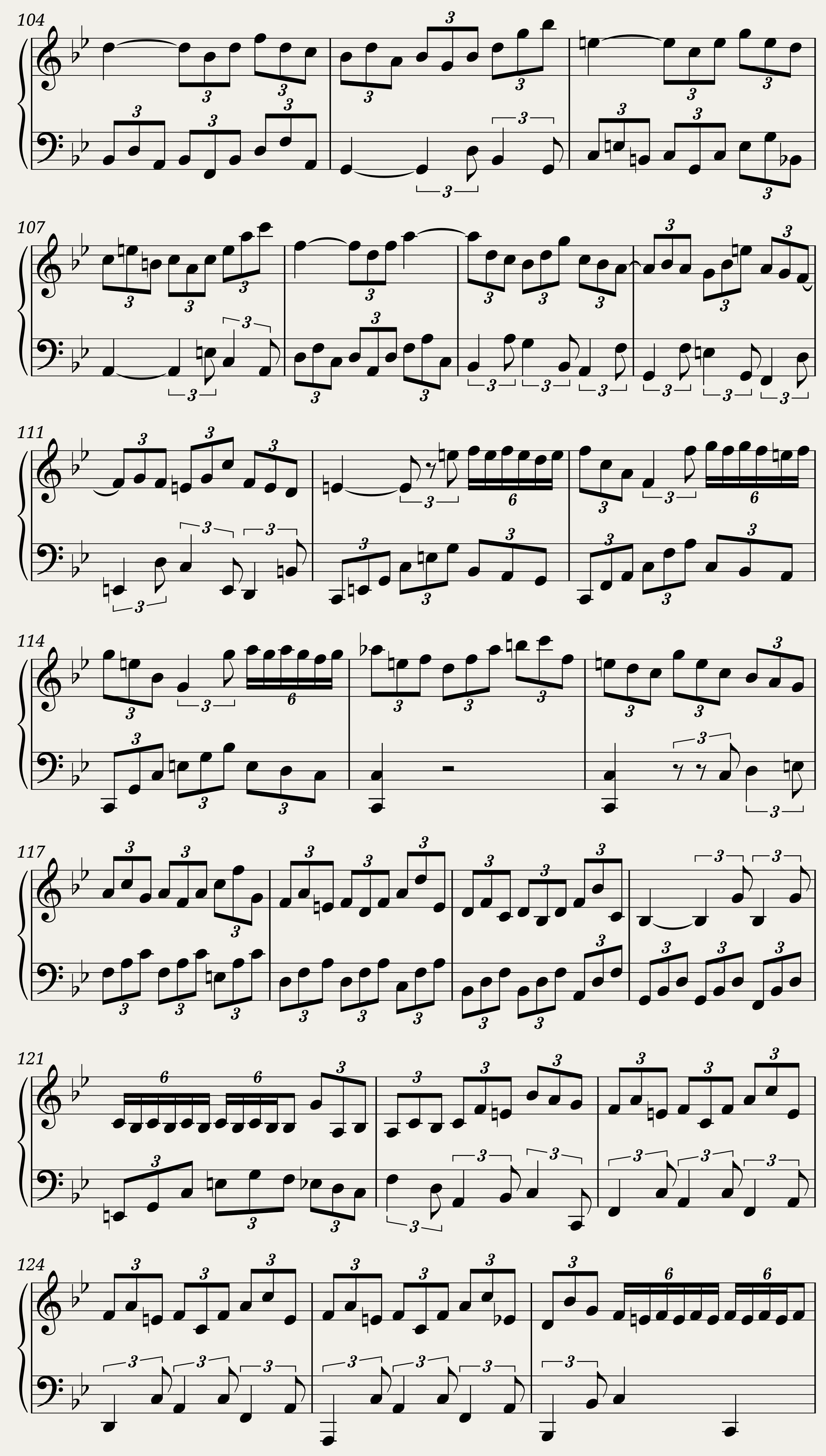 BWV 825: Partita I (A = 415 Hz) — 8/25