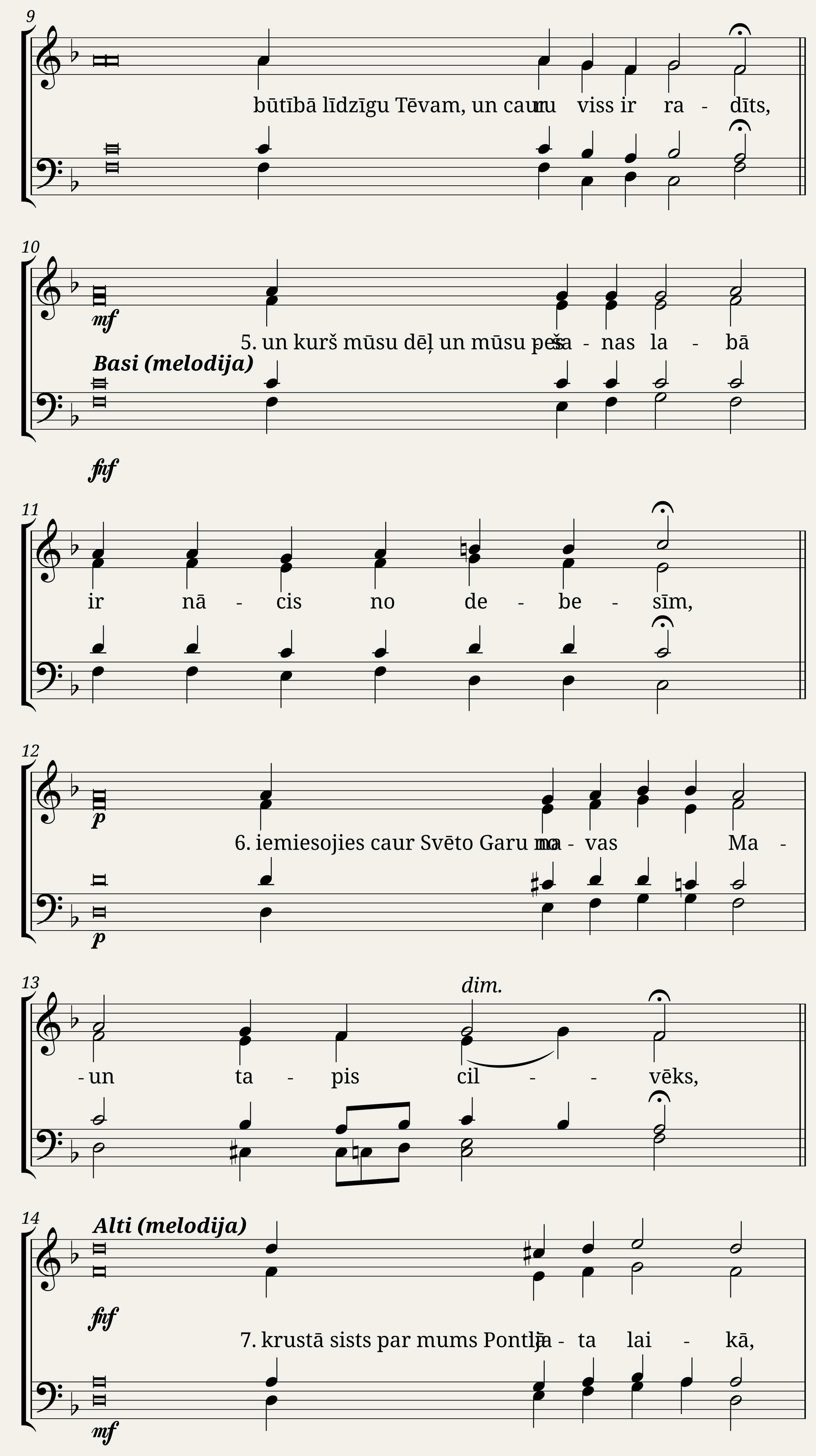 Es ticu (Credo) - Andris Solims (arr.) — 2/4