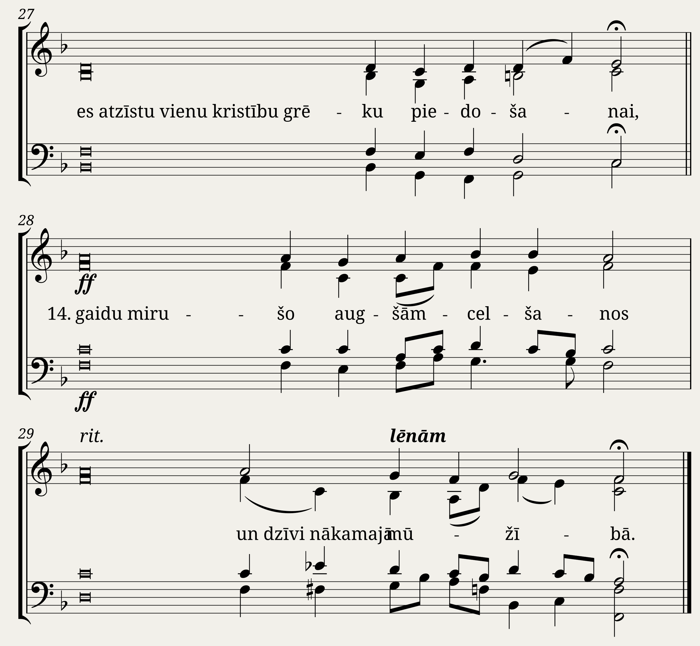 Es ticu (Credo) - Andris Solims (arr.) — 4/4
