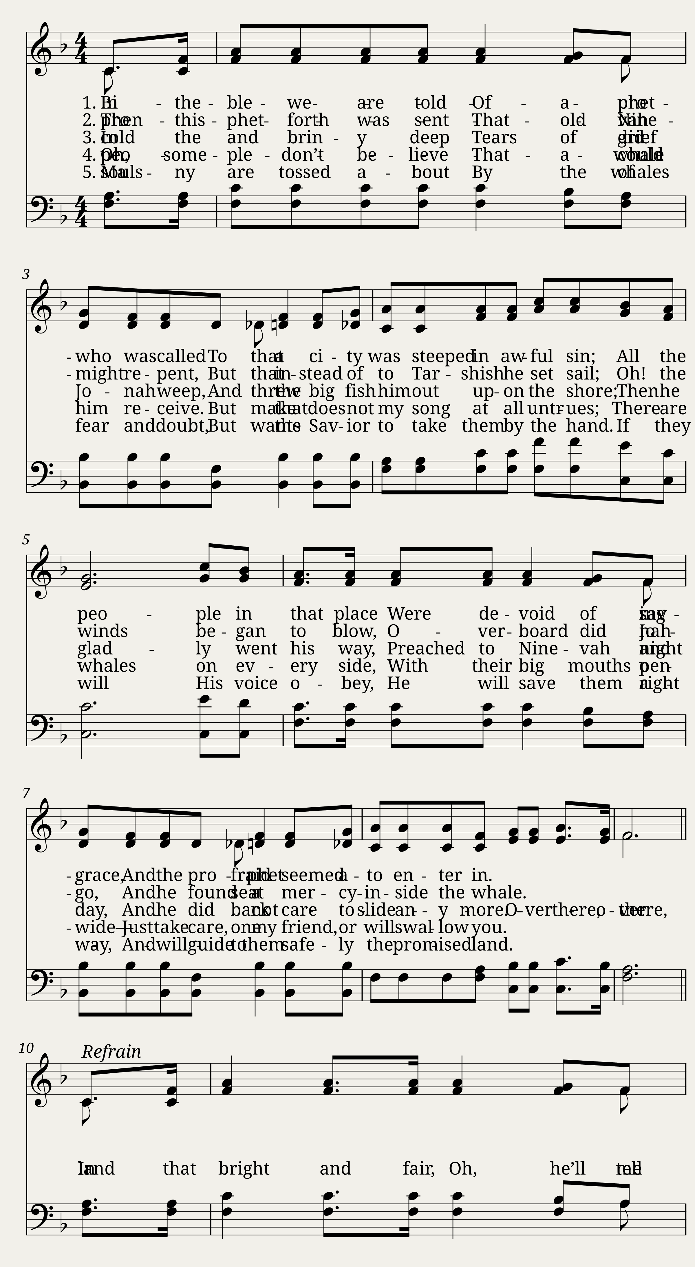 In the Bible we are told — 1/2