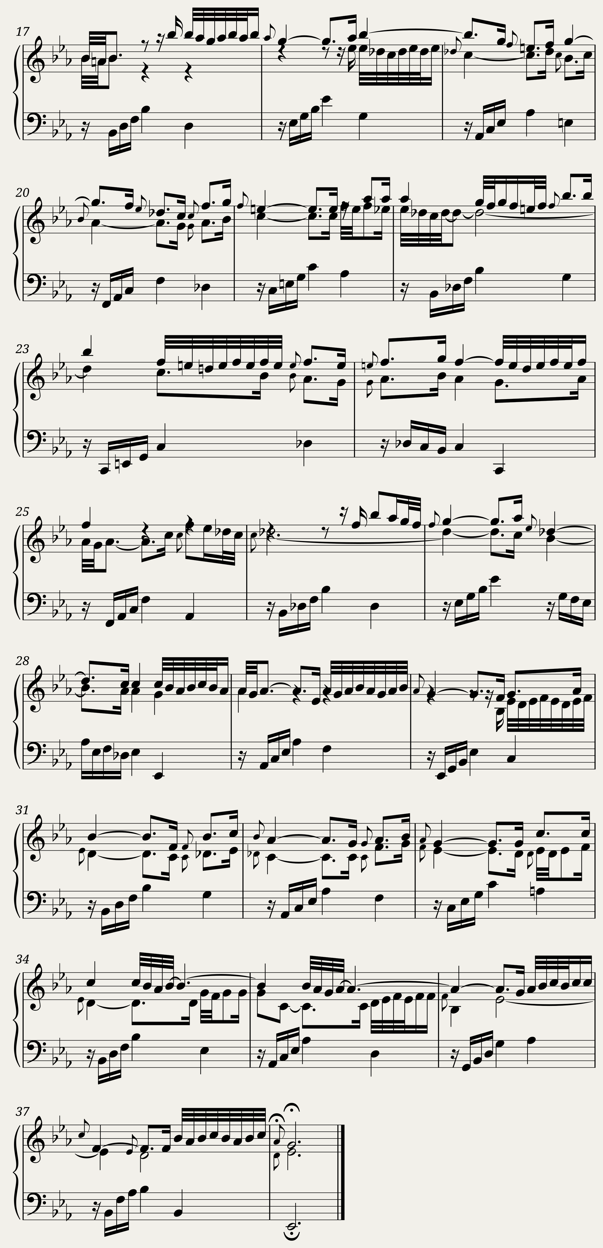 BWV 791: Sinfonia V (A = 415 Hz) — 2/2