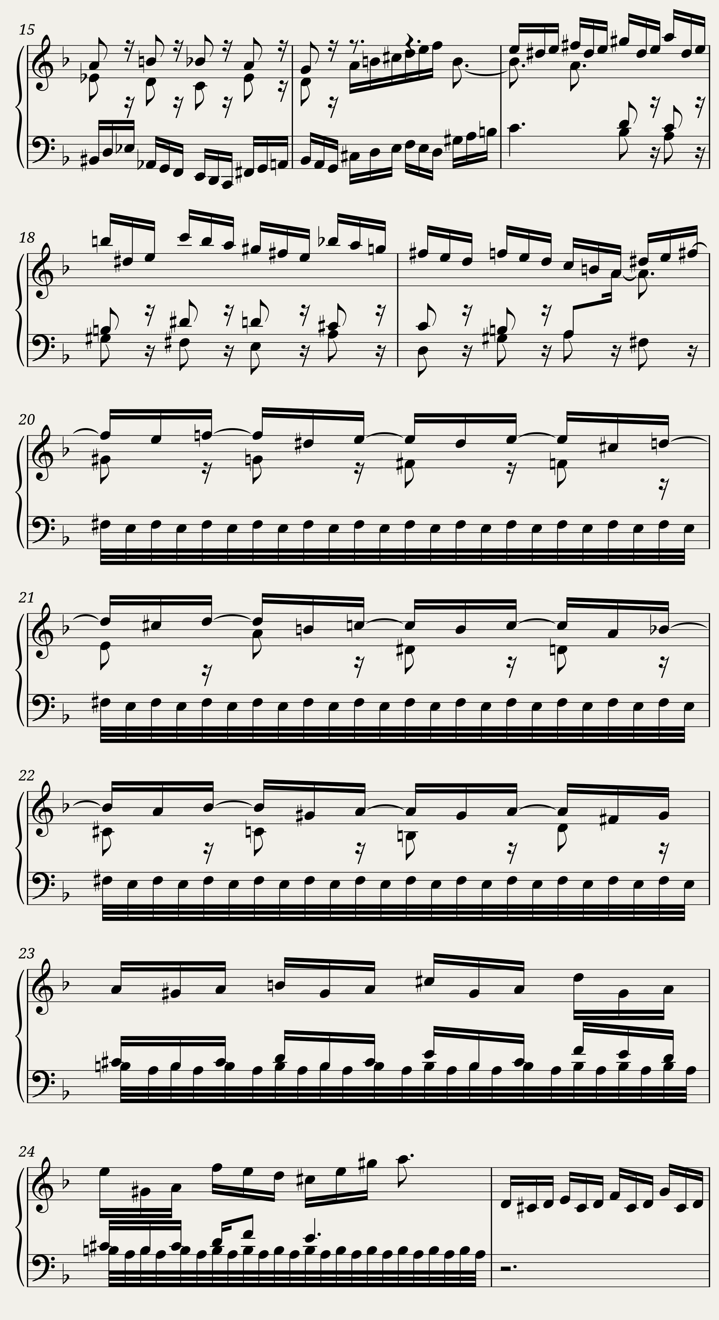 BWV 811 English Suite VI Sarabande — 2/4