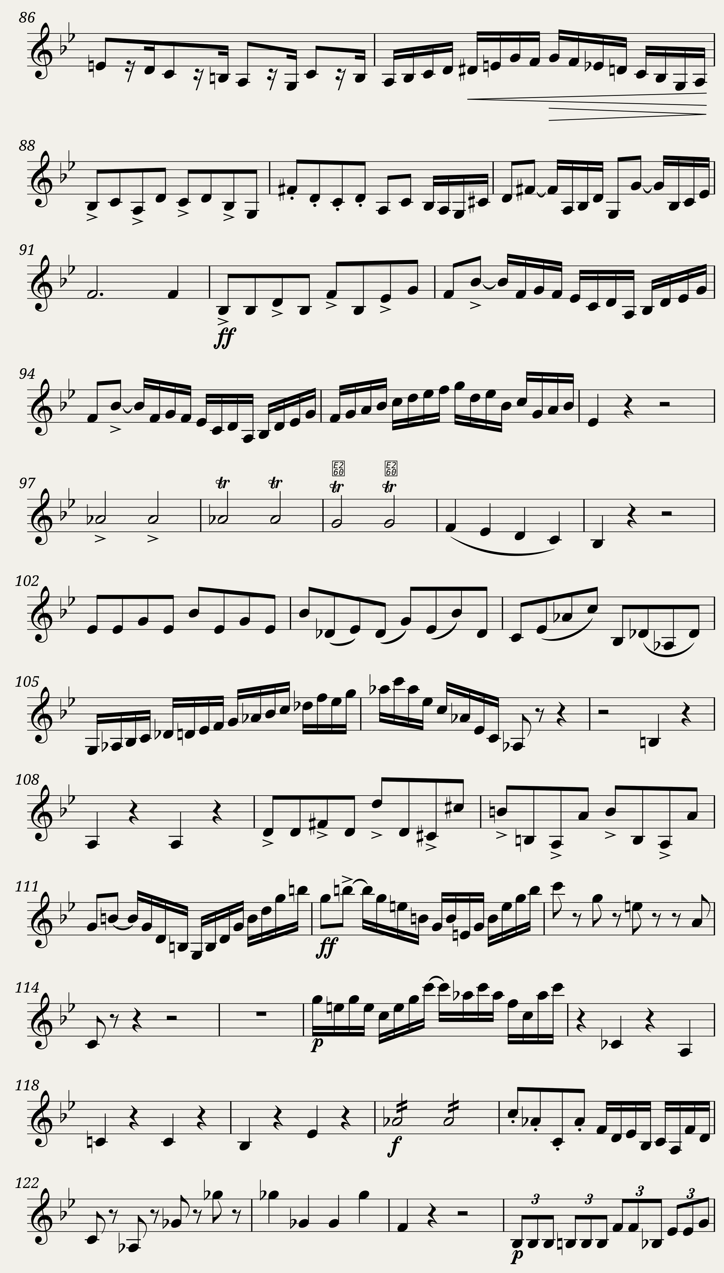 Suite for 3 Violins Op. 133 by Emanuel Moór: Violin 2 — 3/6