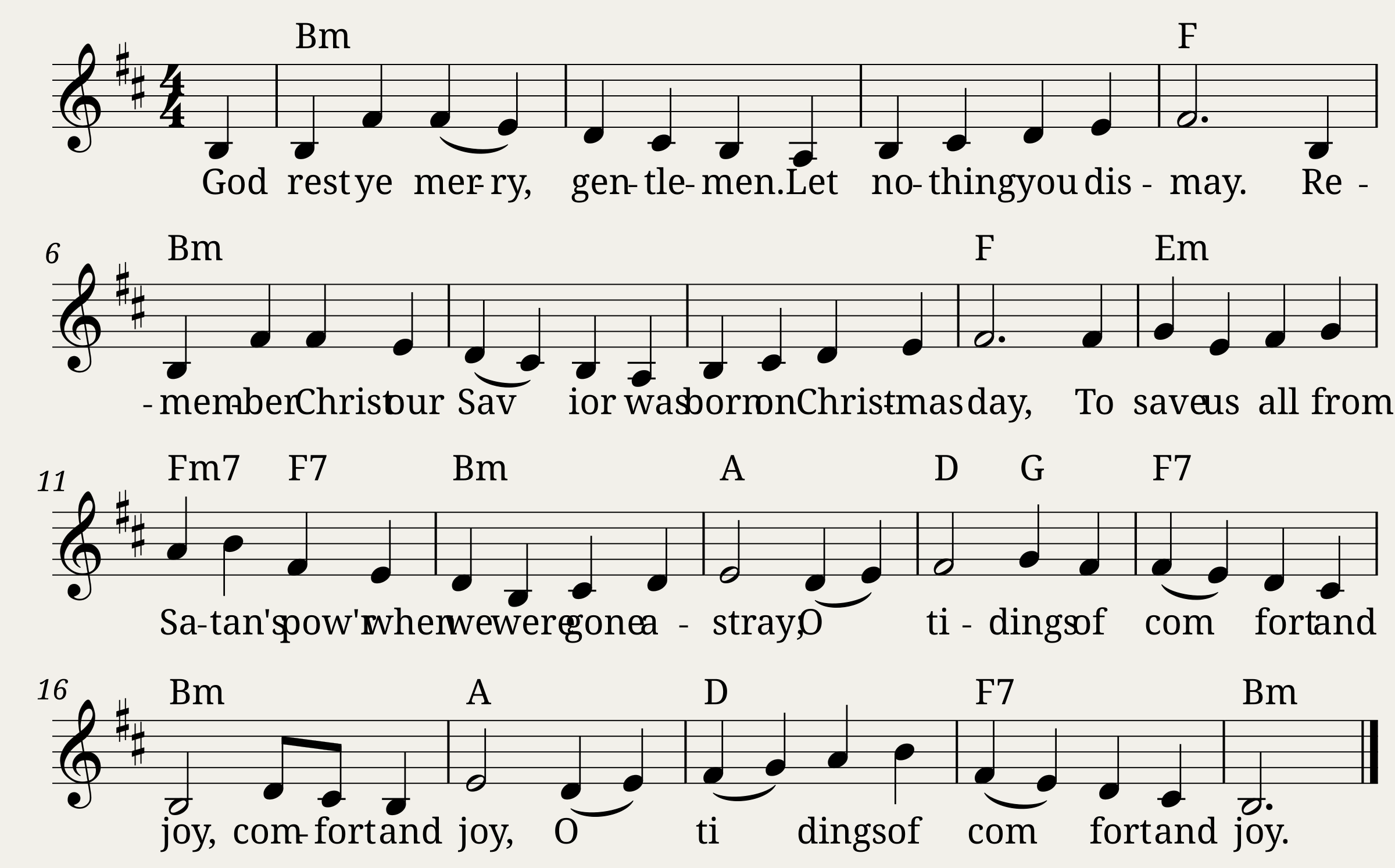 Traditional music - God Rest Ye Merry Gentlemen