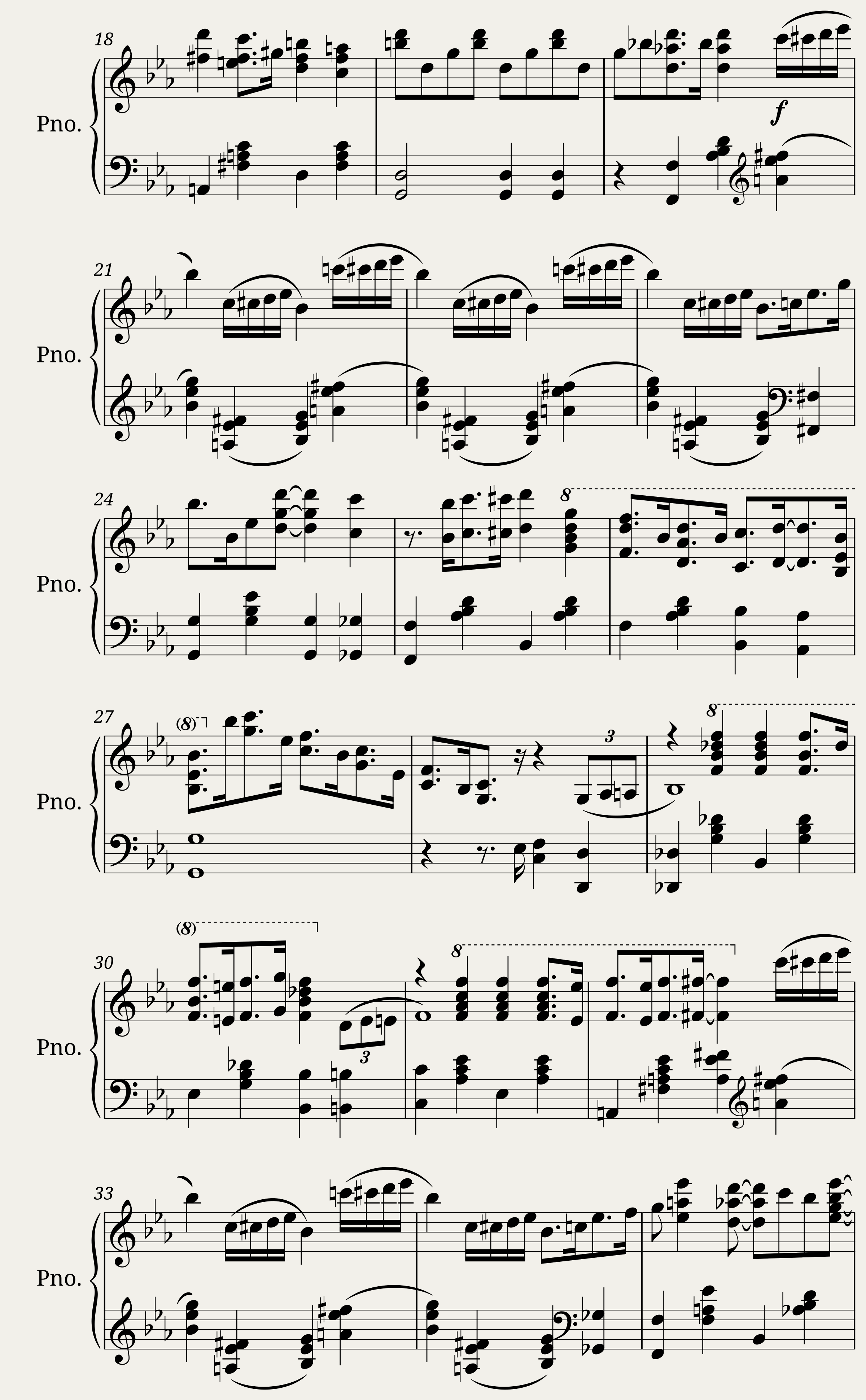 38. Aria. sehr Langsam from the Harfen-Stucke 1777 — 2/2