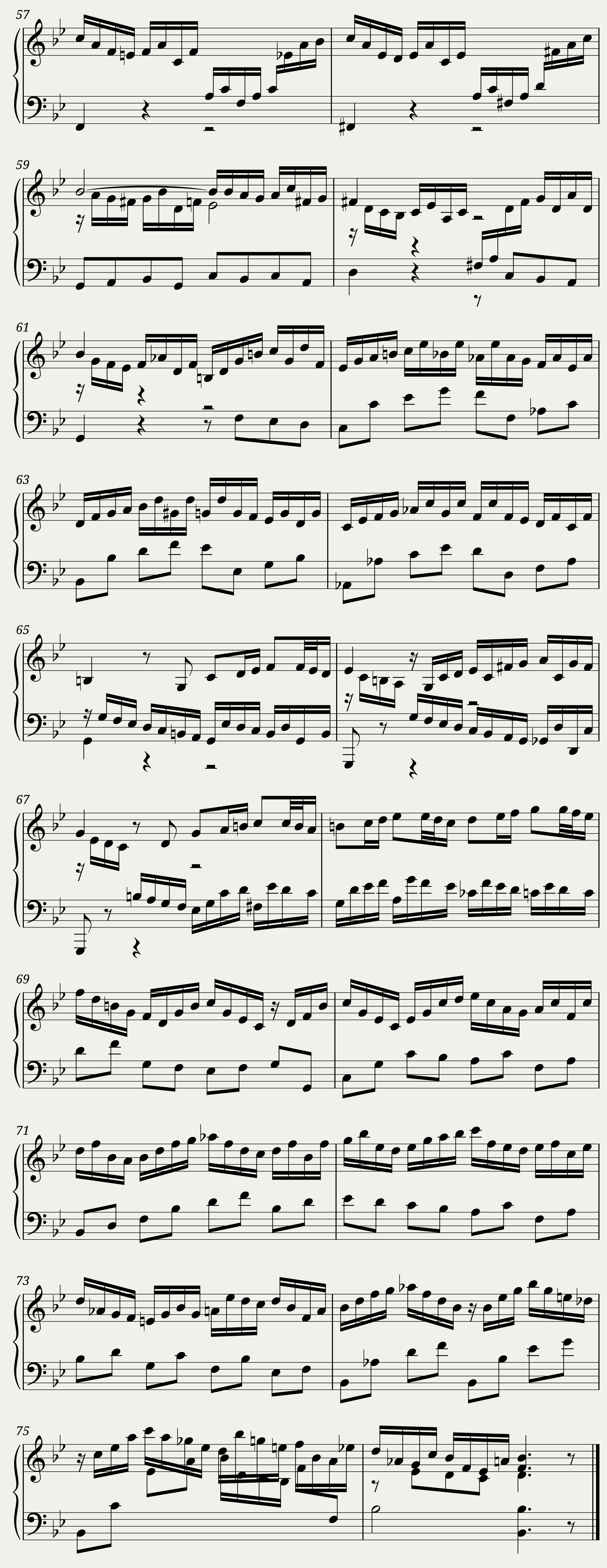BWV 827 Partita III Corrente — 5/5