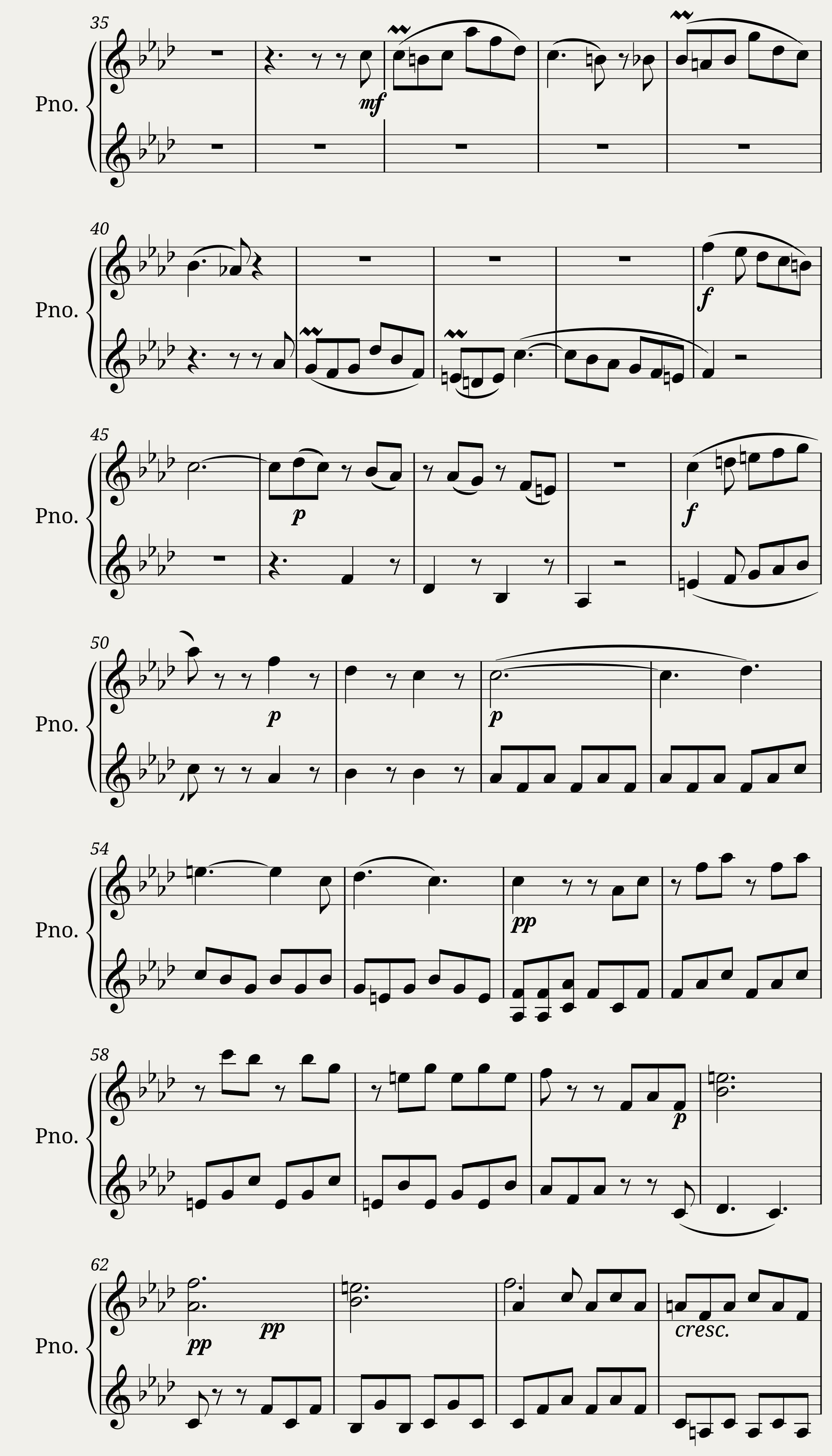 Intermezzo from Piano Quartet No. 2 Op. 2 - Primo Piano — 2/3