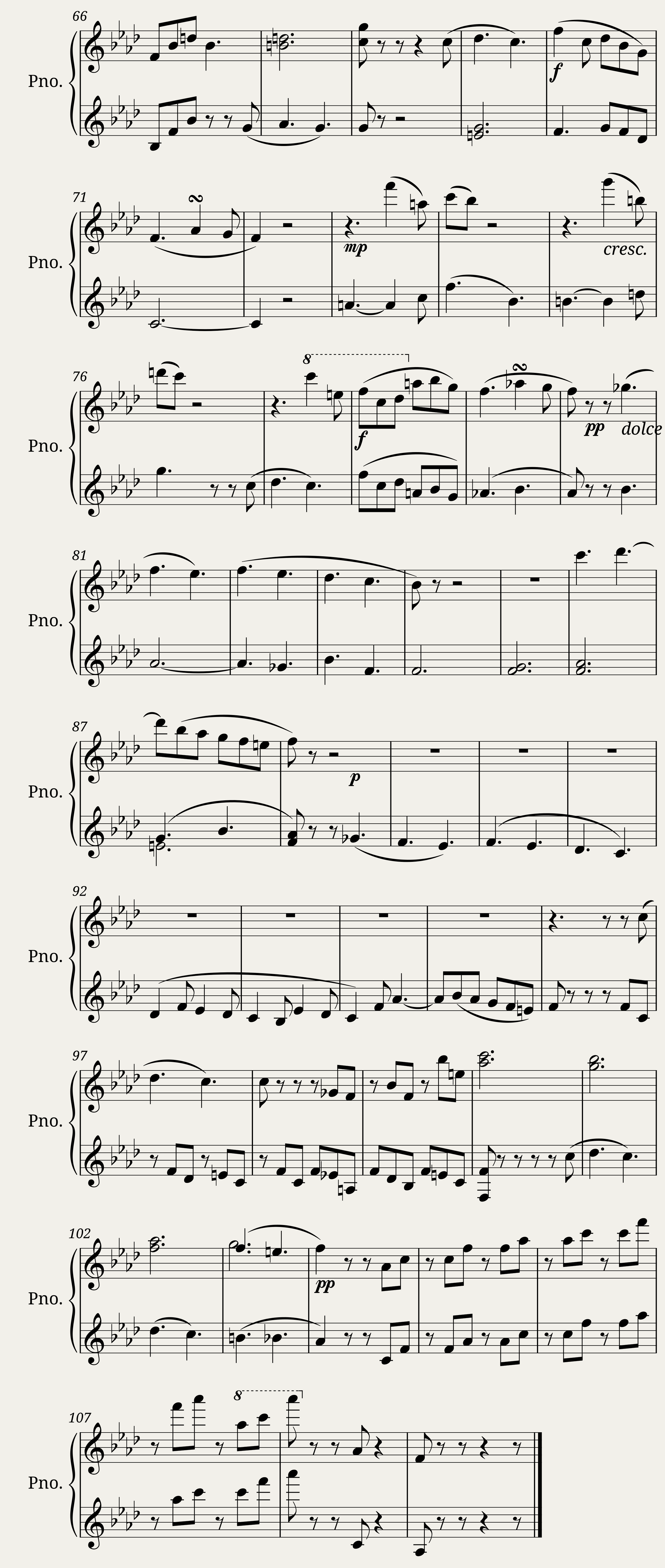 Intermezzo from Piano Quartet No. 2 Op. 2 - Primo Piano — 3/3