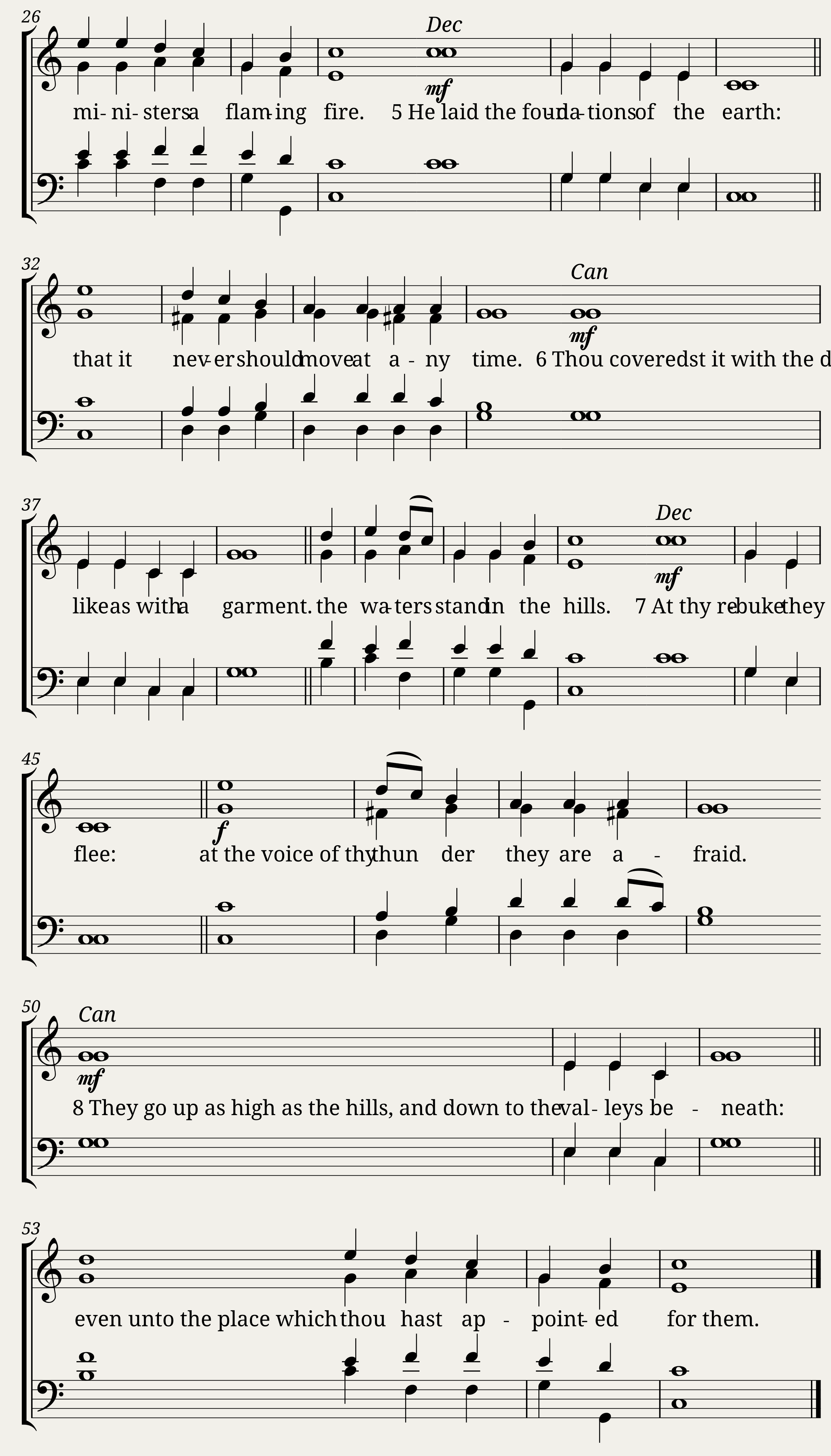 Double chant in G major - Sydney Bevan — 2/7