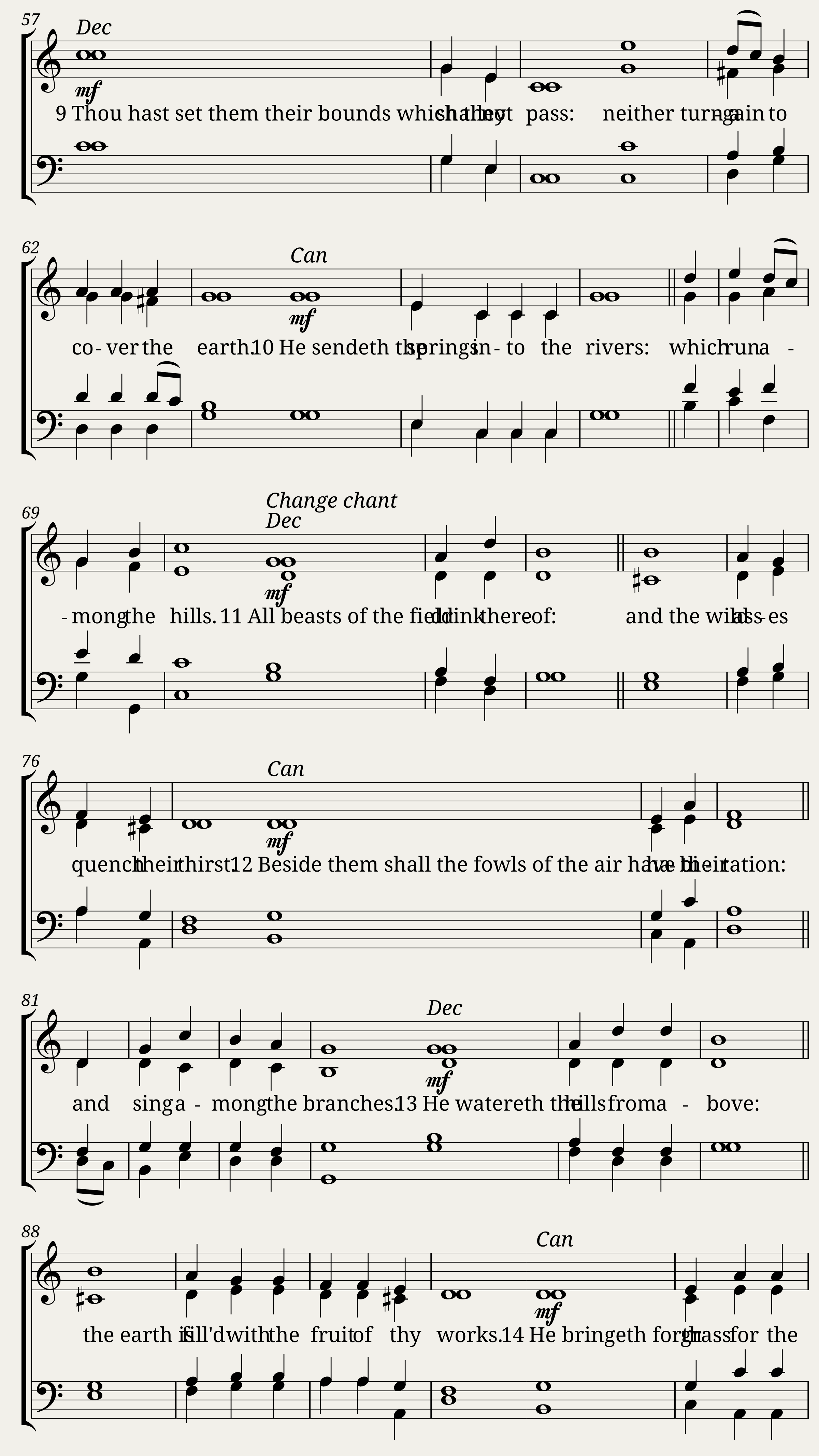Double chant in G major - Sydney Bevan — 3/7