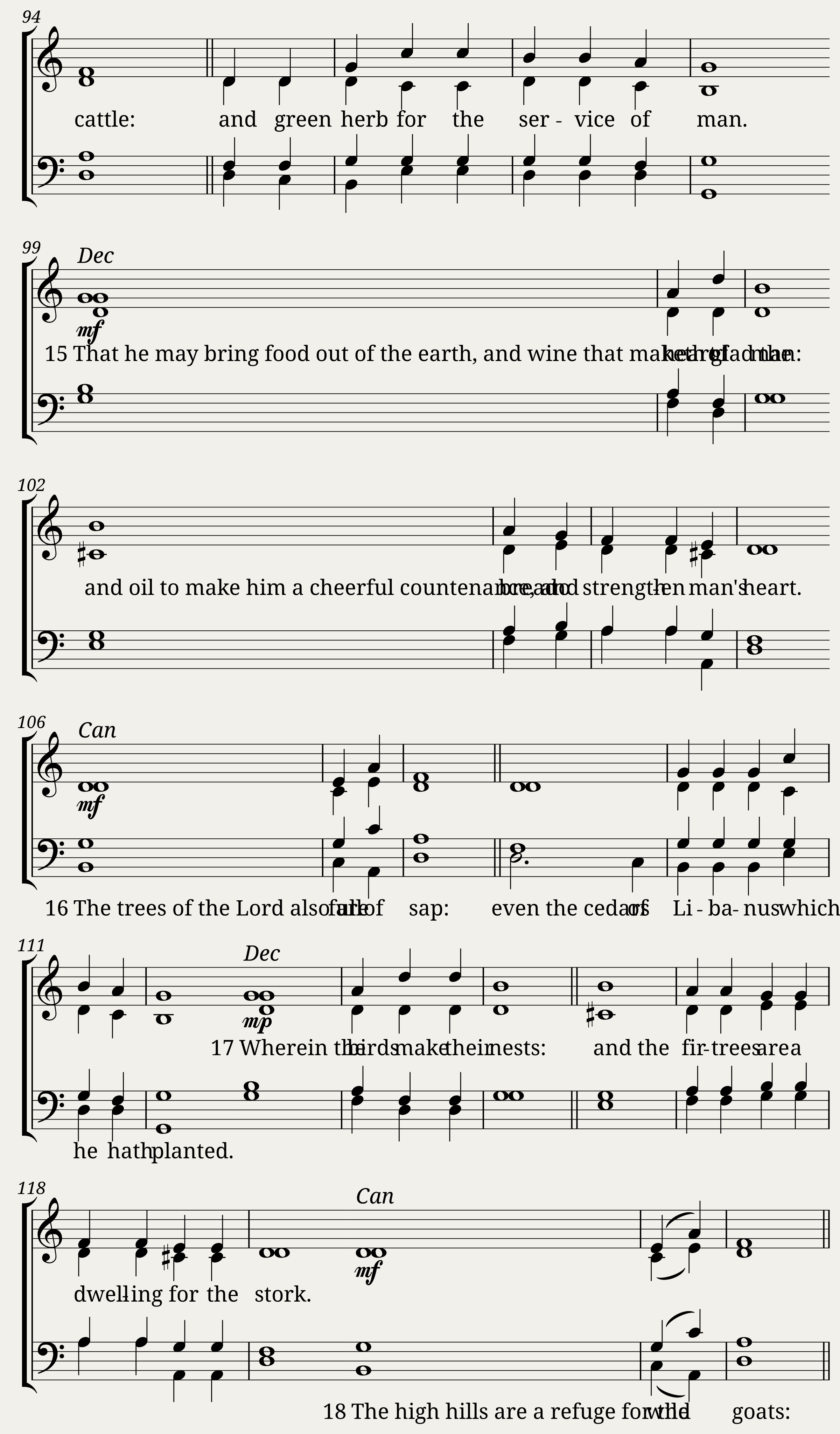 Double chant in G major - Sydney Bevan — 4/7