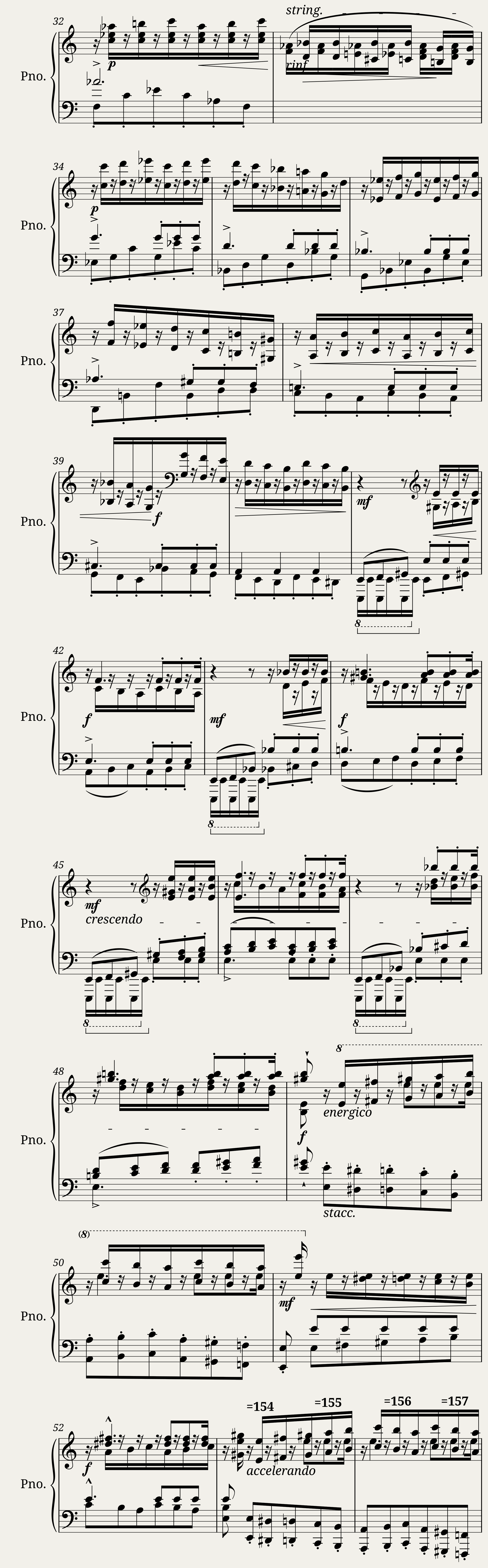 Franz Liszt: Transcendental Étude No.2 in A minor Fusées — 3/6