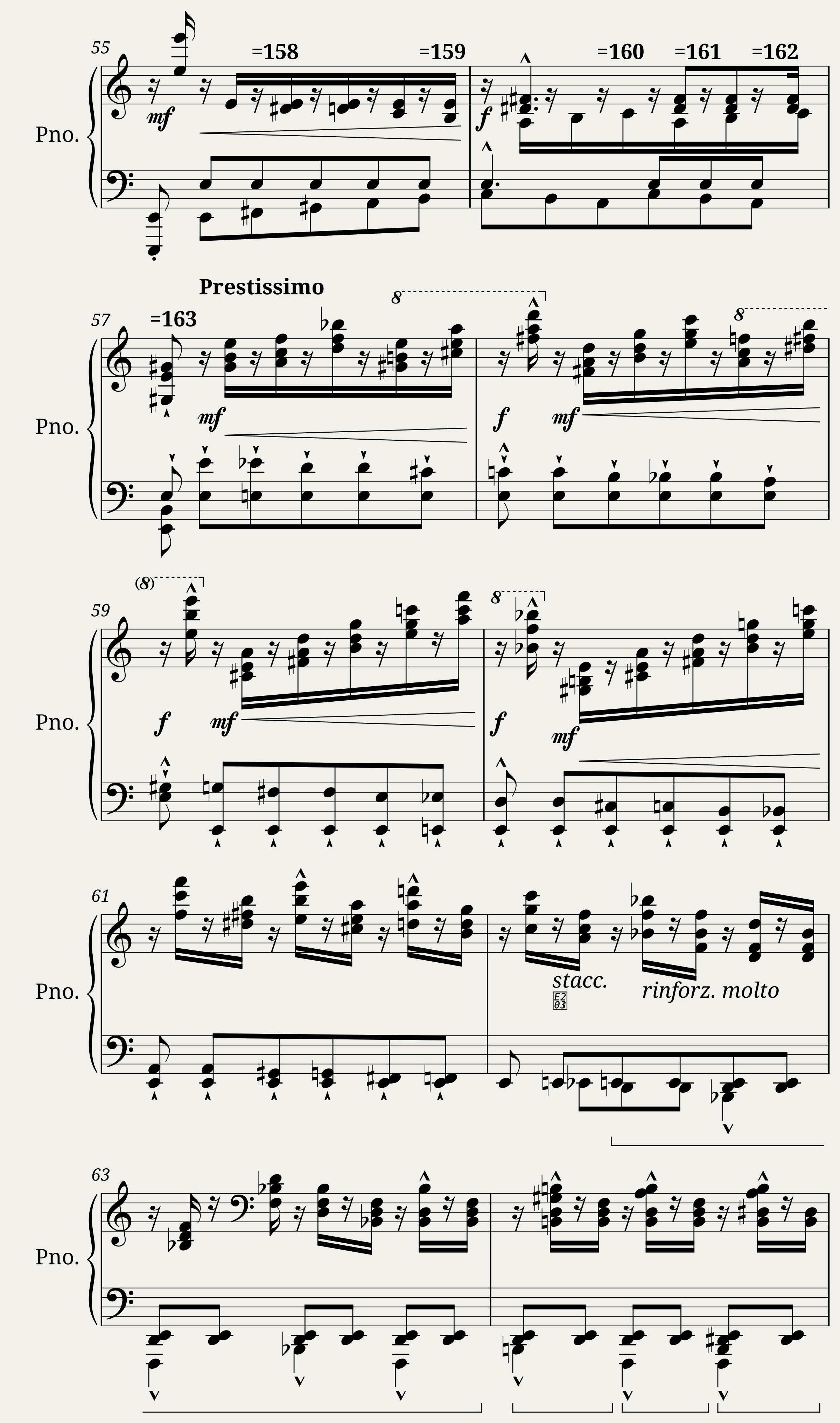 Franz Liszt: Transcendental Étude No.2 in A minor Fusées — 4/6