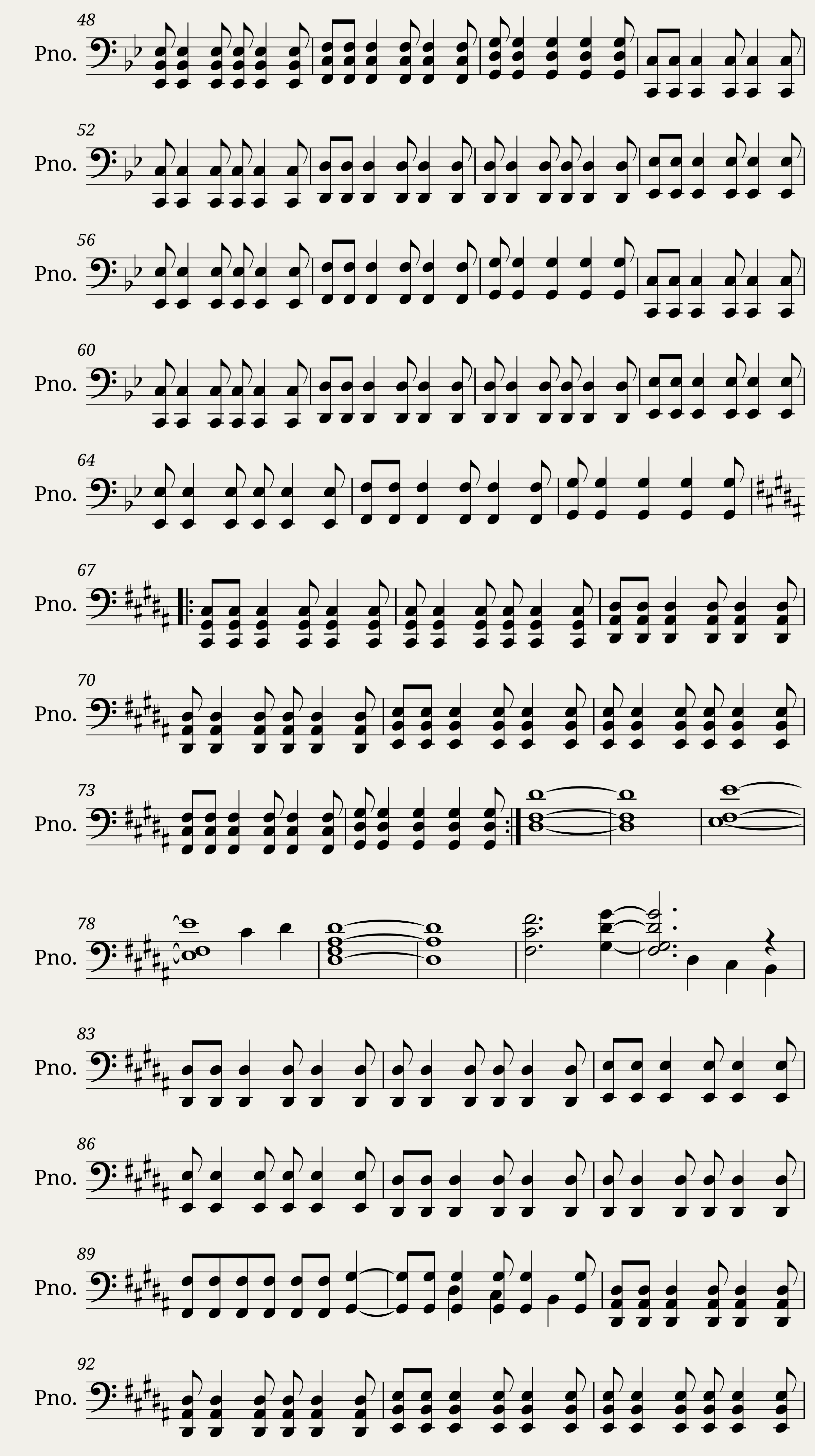 Hopes and Dreams / SAVE the World (Keyboard Accompany) (For Humans)(Left Hand) — 2/3