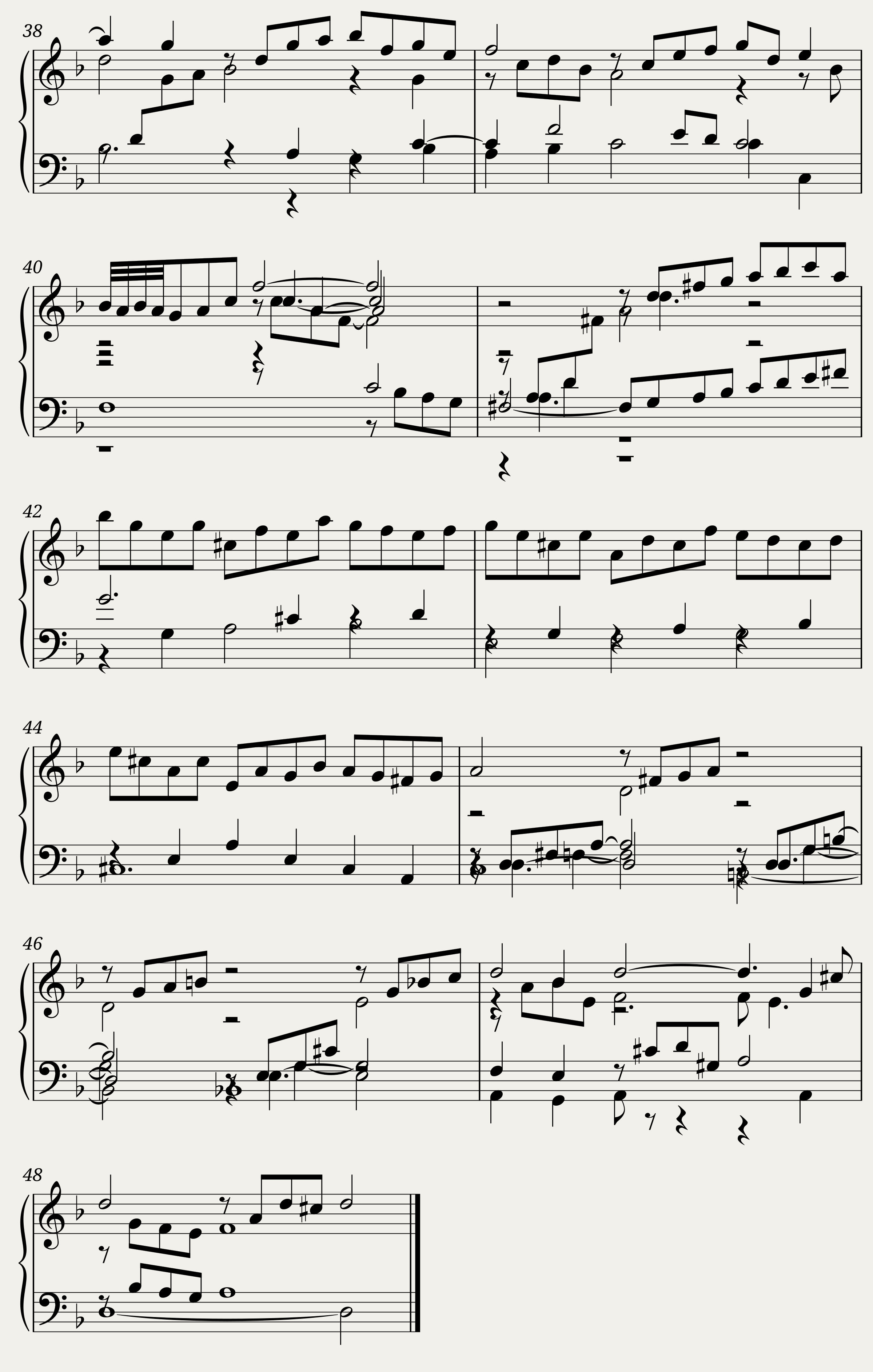 BWV 811 English Suite VI Double — 4/4