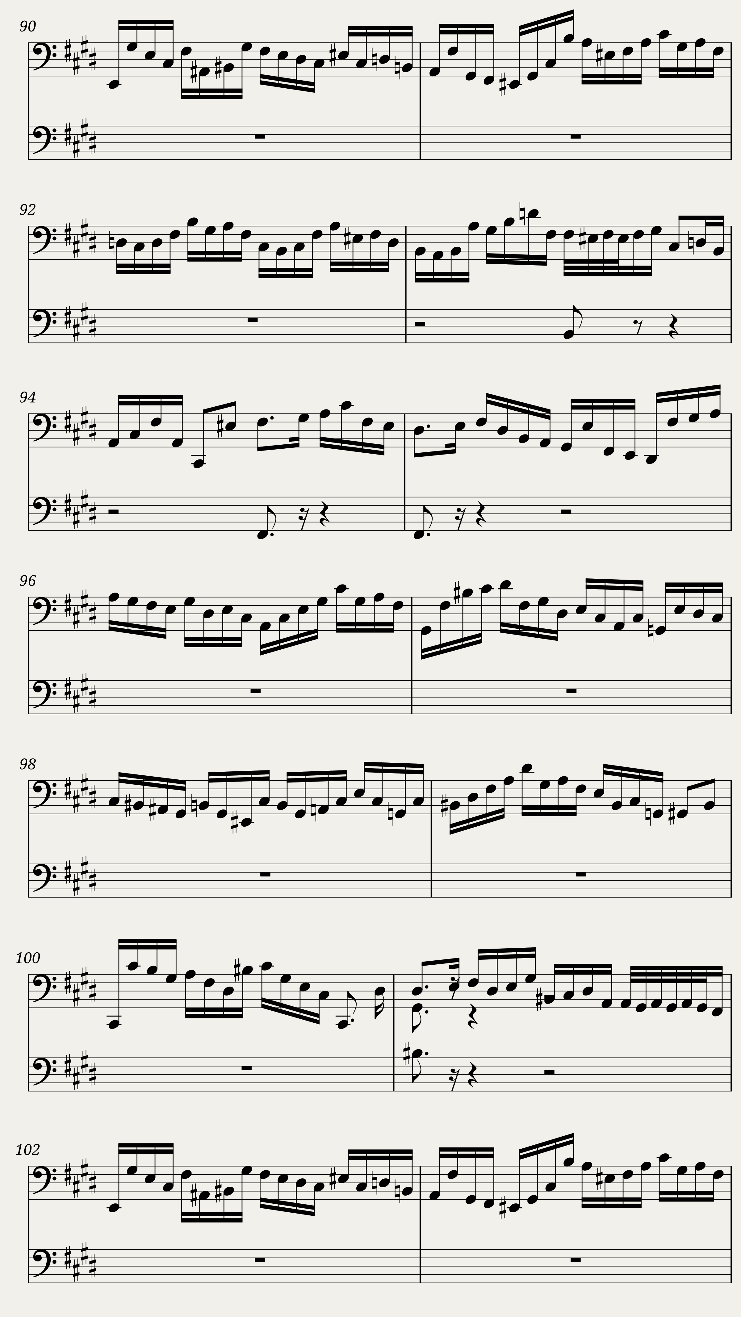 BWV 1000: Fugue in G minor (Lute sound) — 6/6