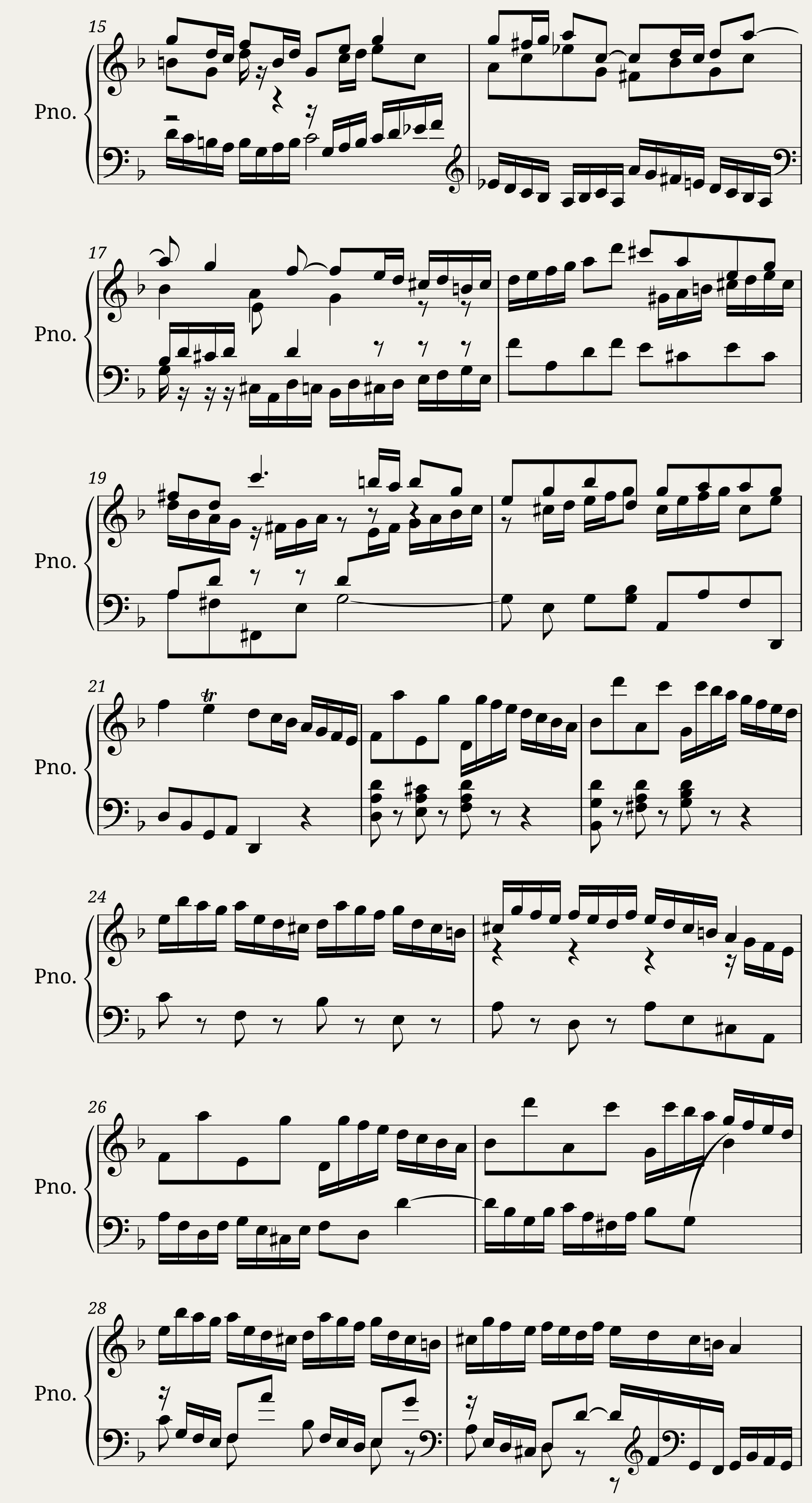 Double Violin Concerto for Piano — 2/6