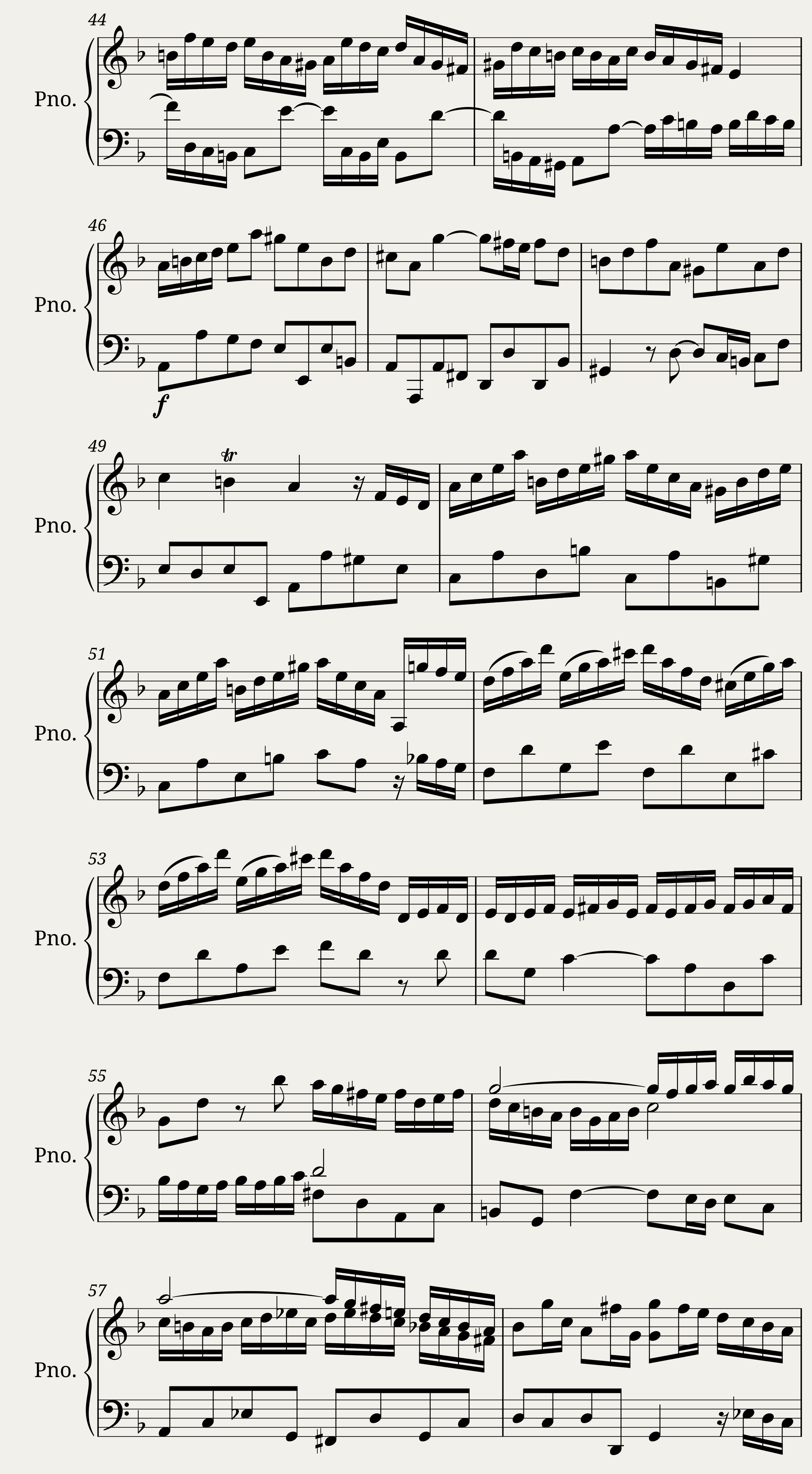 Double Violin Concerto for Piano — 4/6