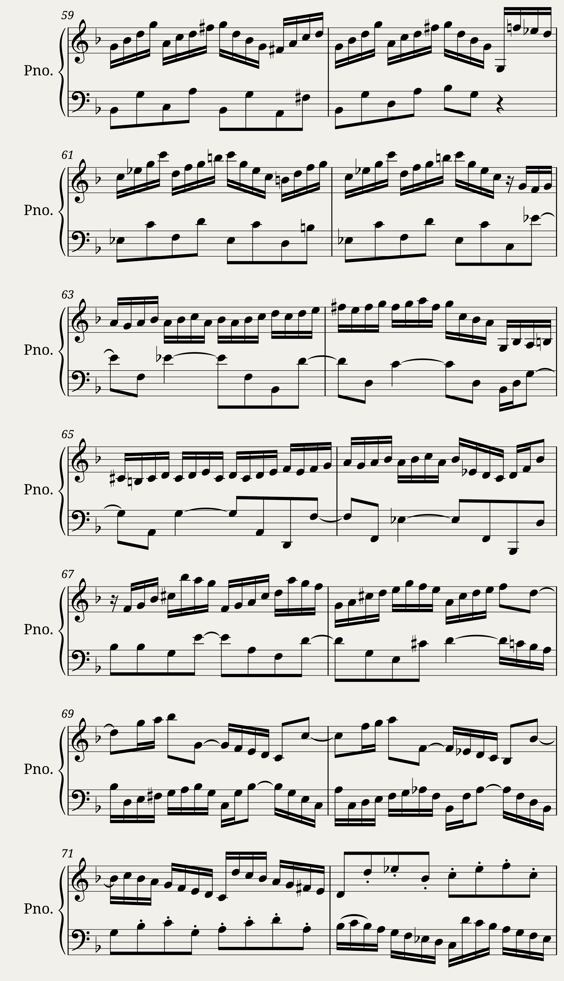Double Violin Concerto for Piano — 5/6