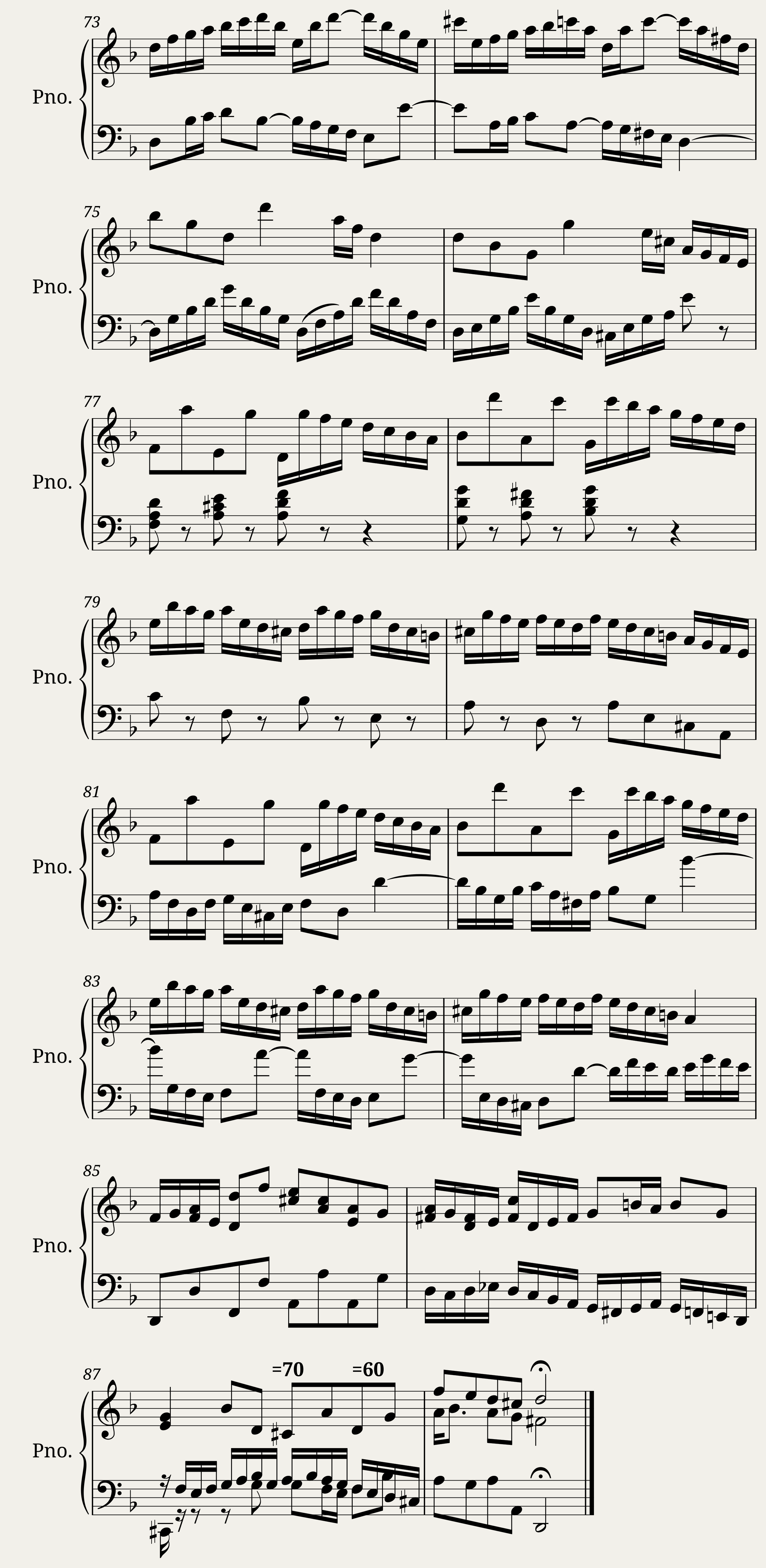 Double Violin Concerto for Piano — 6/6