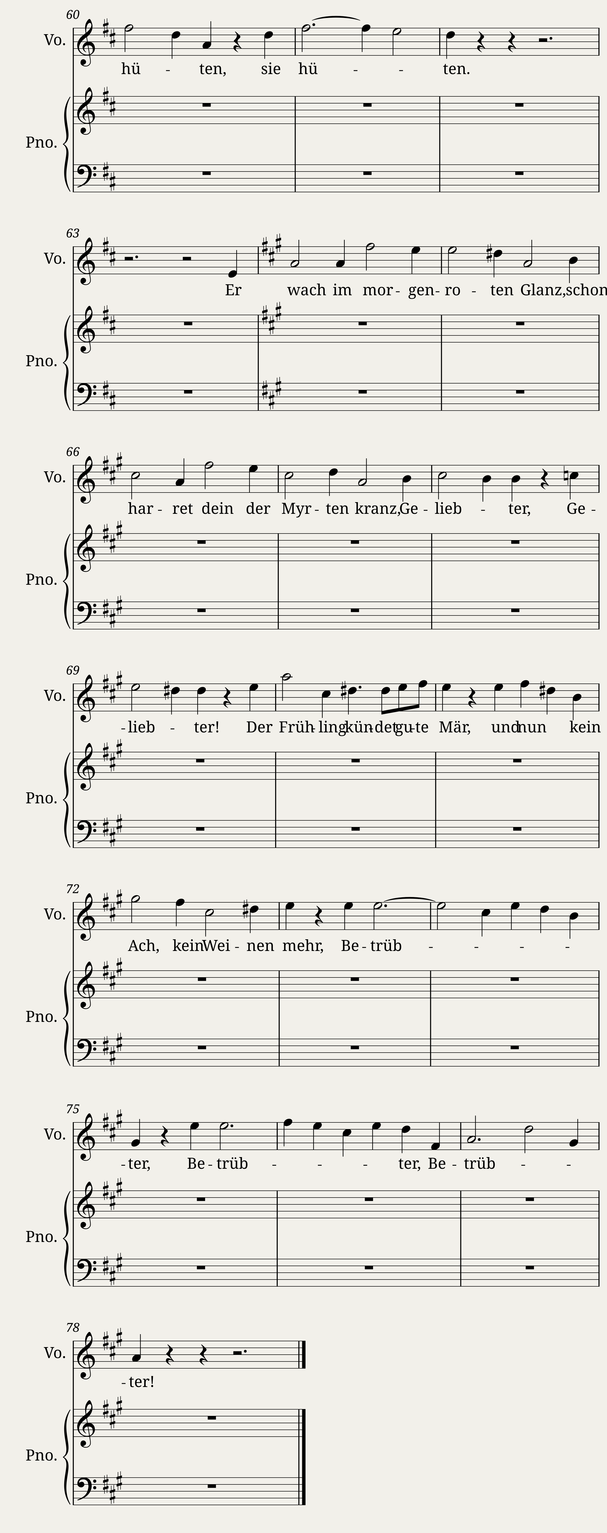 Brahms Johannes - 9 Lieder und Gesänge Op.63 No.1 - Frühlingstrost — 5/5