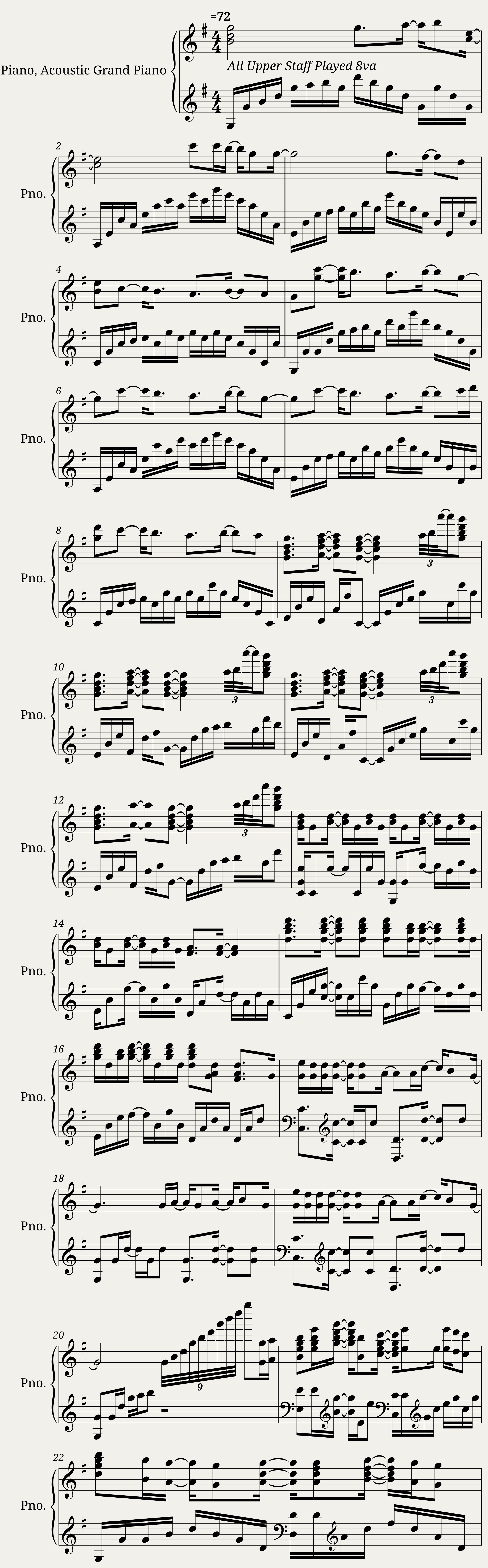 Theme of King JJ in G — 1/3