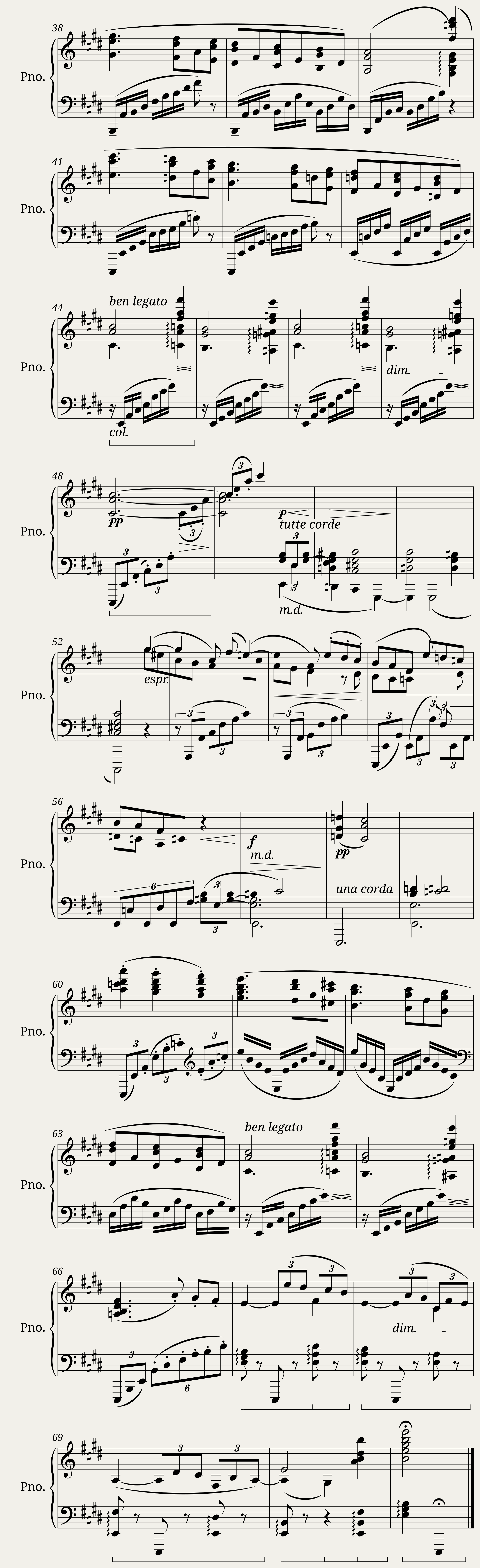 Intermezzo (E Major) Op. 116 No. 4 — 3/3