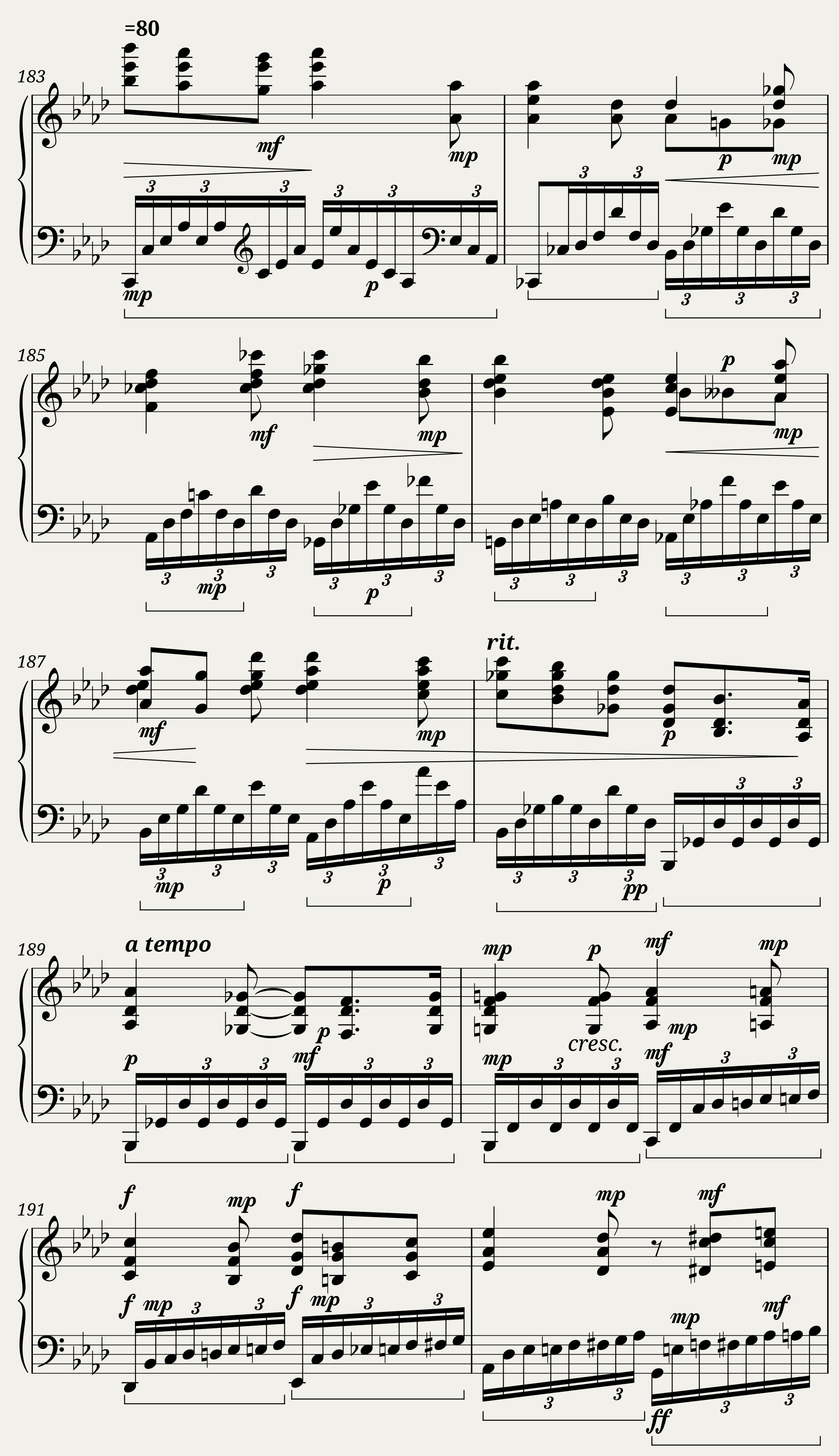 Chopin Ballade No. 4 (Piano solo) — 13/17