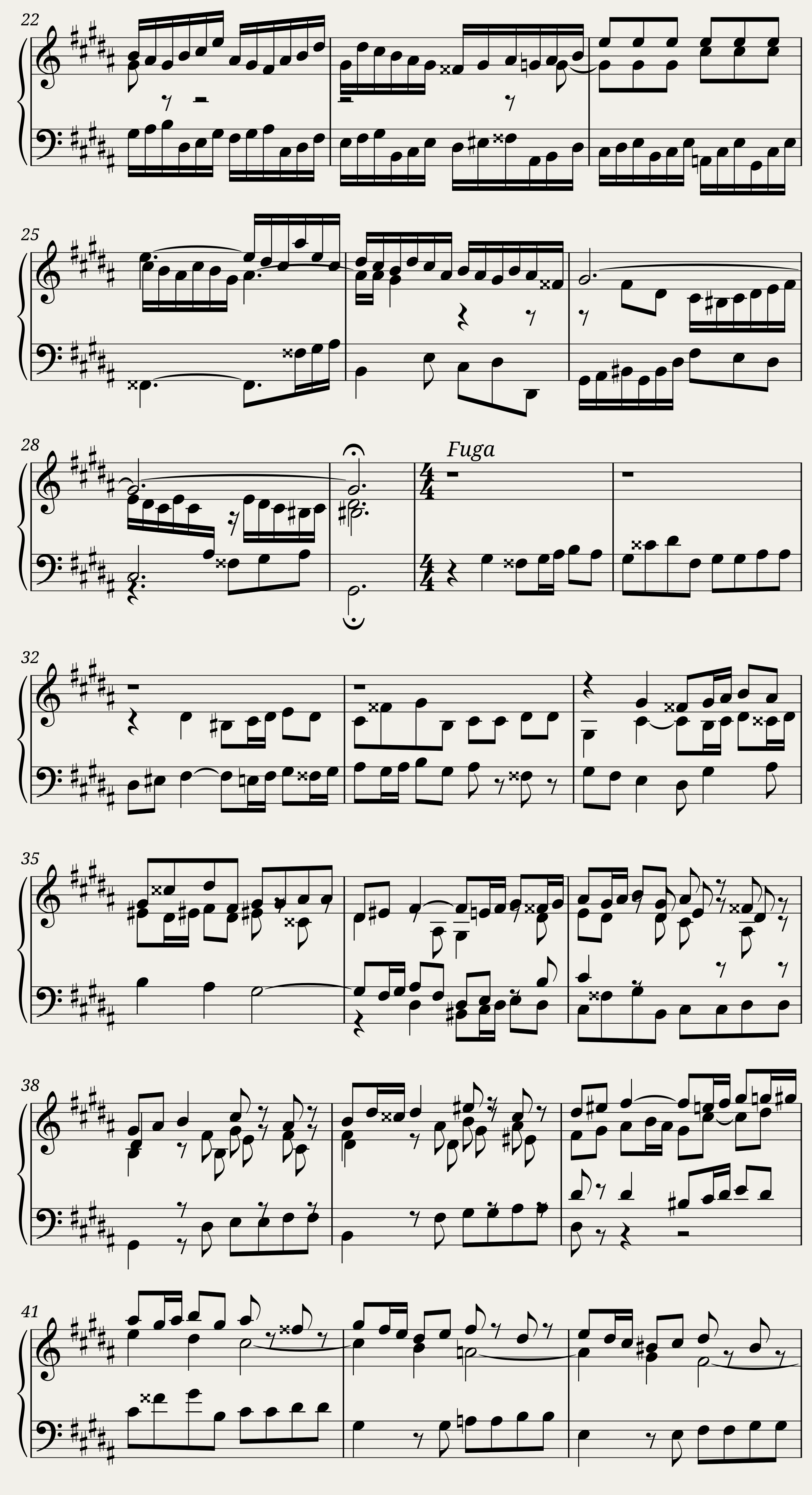BWV 862 The Well-Tempered Clavier Part I Praeludium XVII — 2/2