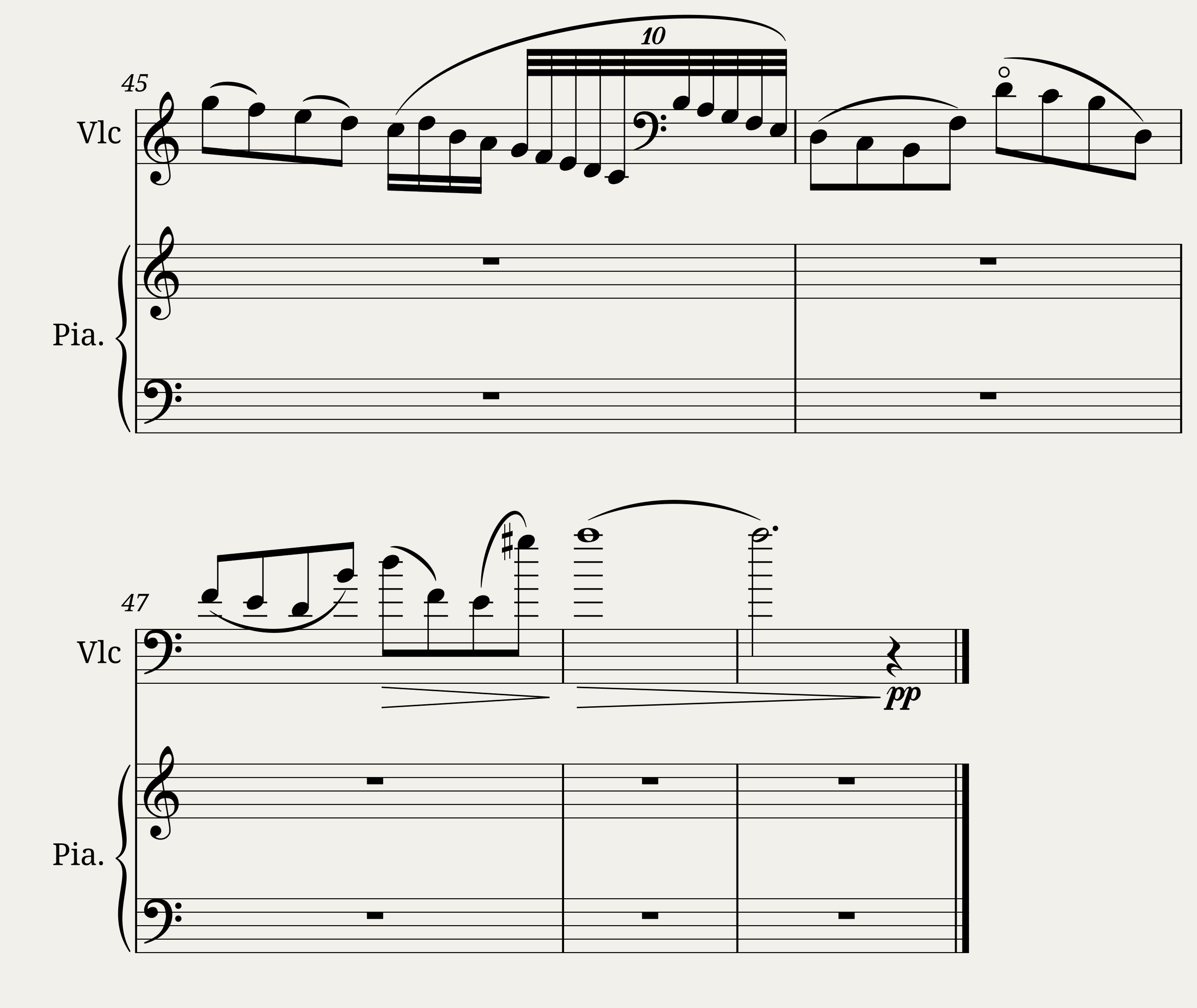Shindler's List Theme for Cello + Piano — 4/4