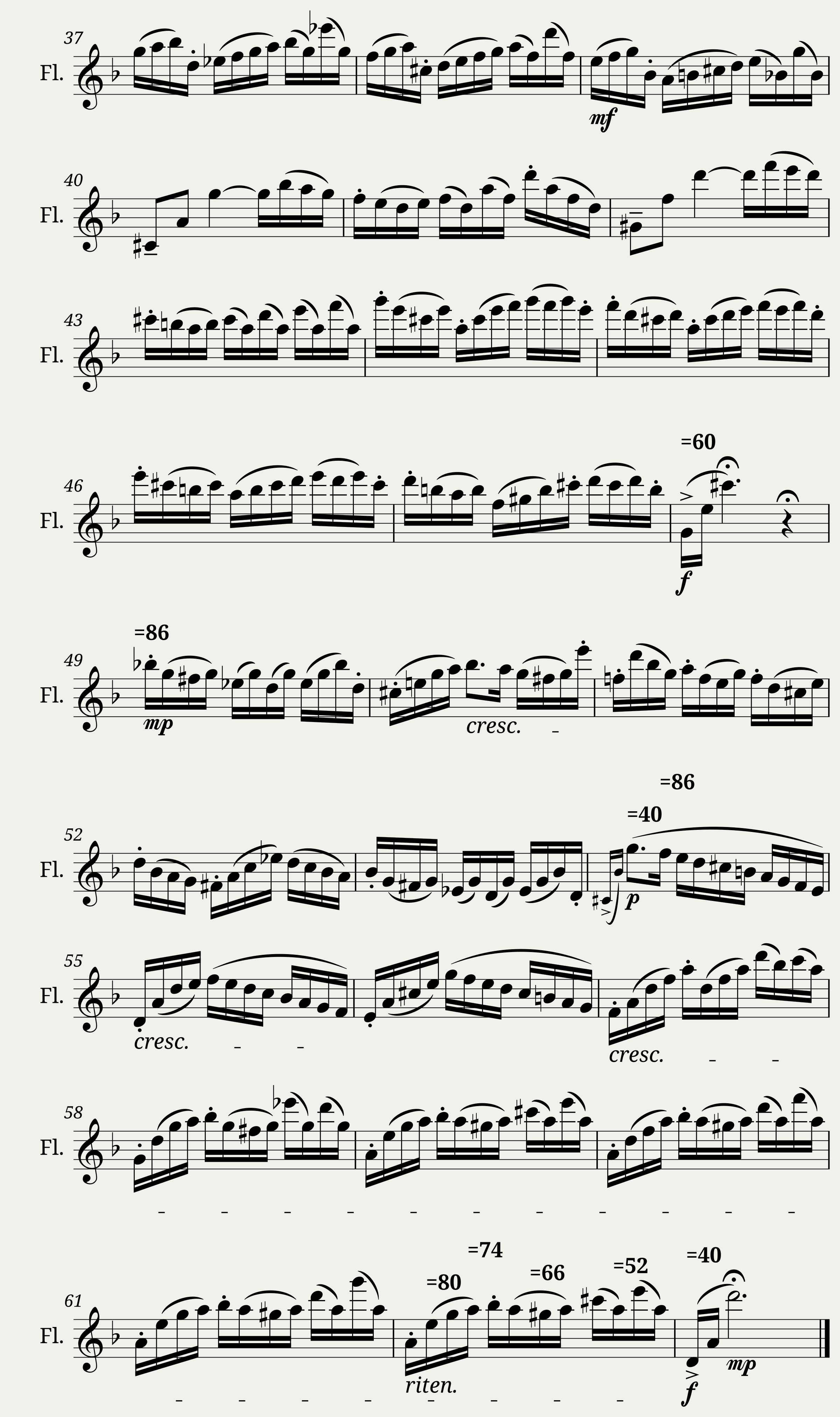 Bach for Solo Flute ( X ) - Prélude from Suite No. 2 for Cello (BWV 1008) — 2/2