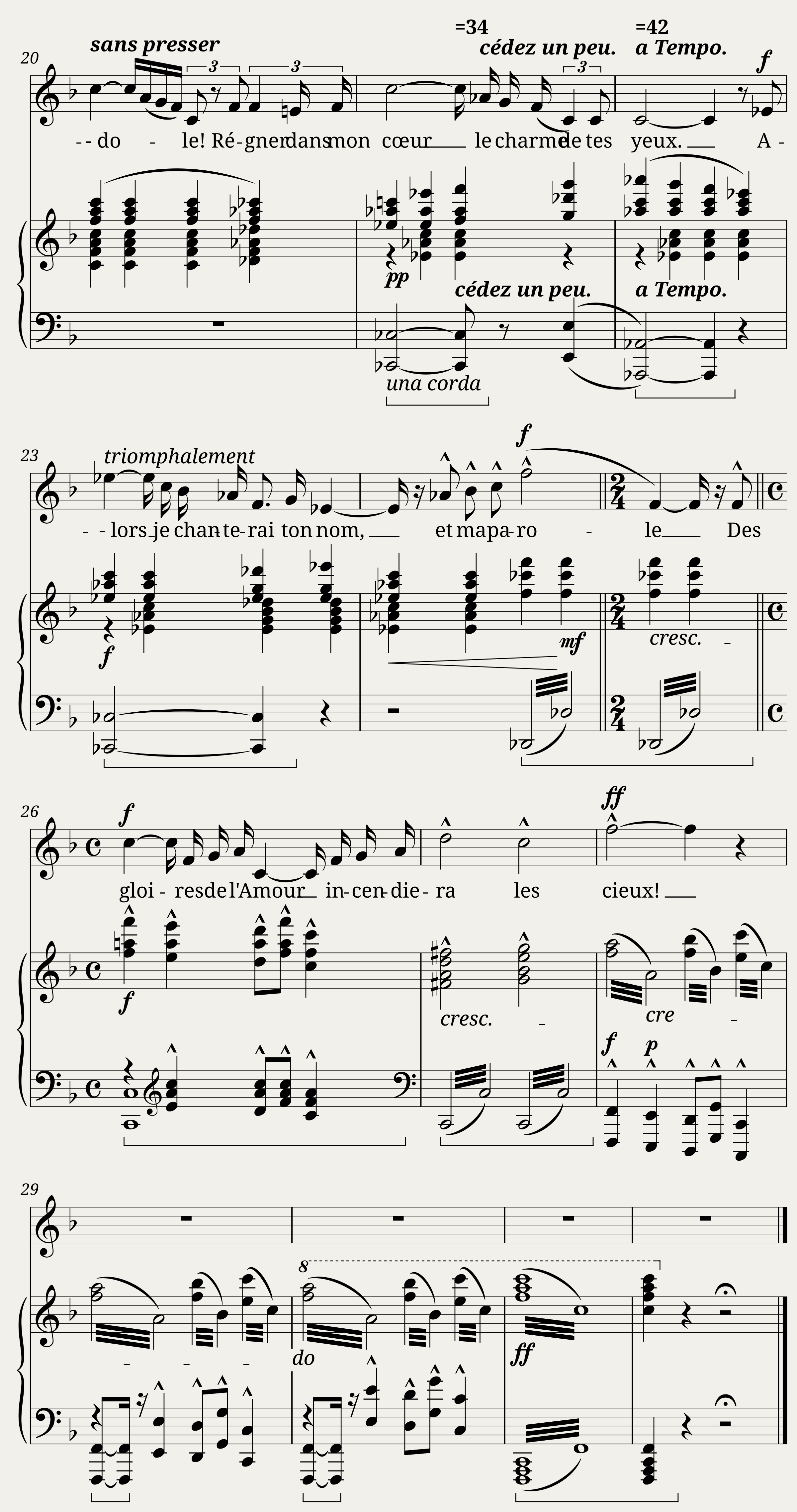 Holmès Augusta - 20 Melodies No.15 - Pareil à la mer profonde — 2/2