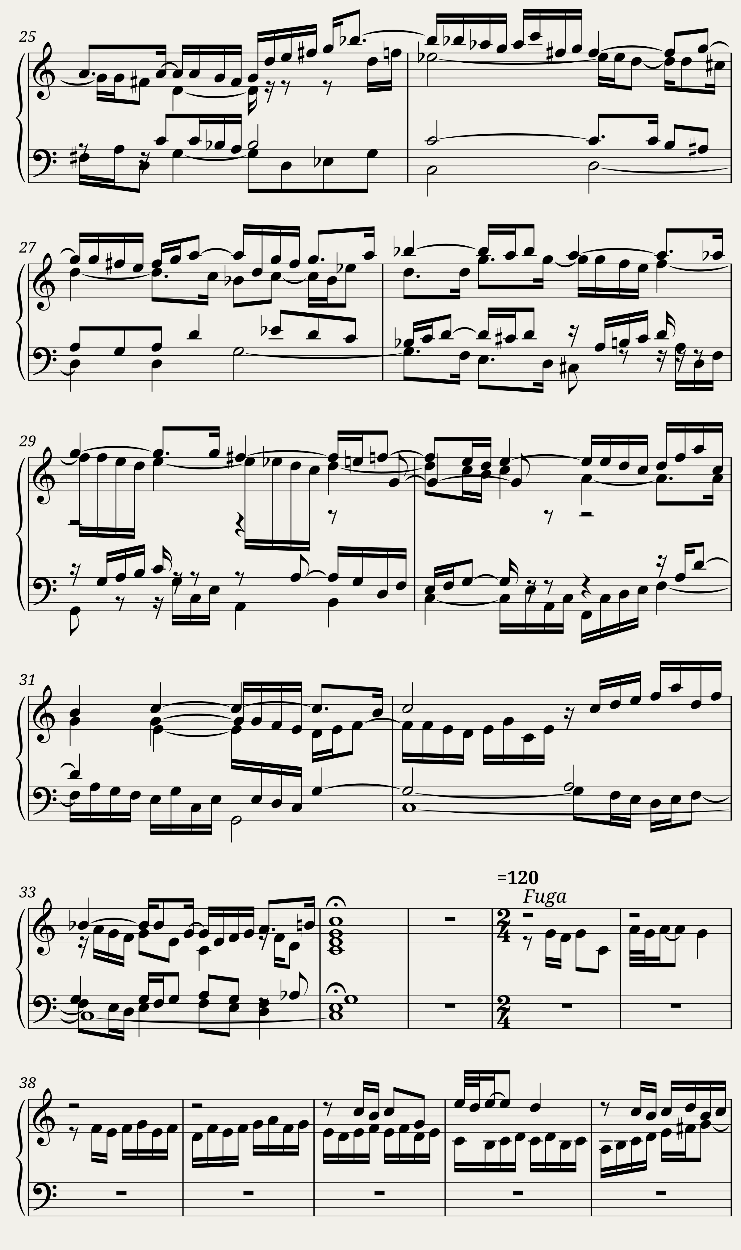 BWV 870: The Well-tempered Clavier Book II-I (A = 415 Hz) — 2/4