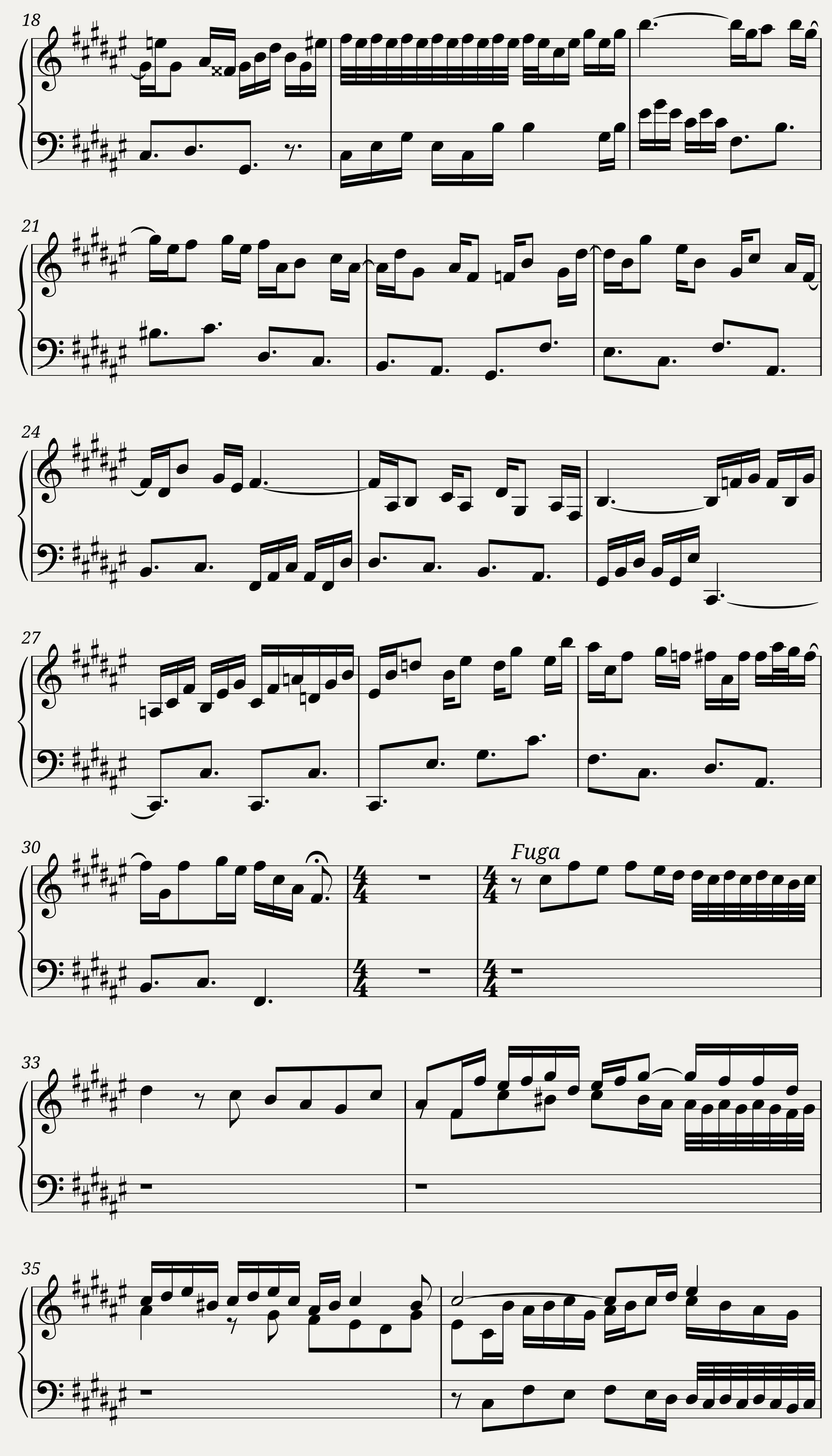 BWV 859: The Well-tempered Clavier Book I - XIV (A = 415 Hz) - Harpsichord sound — 2/4