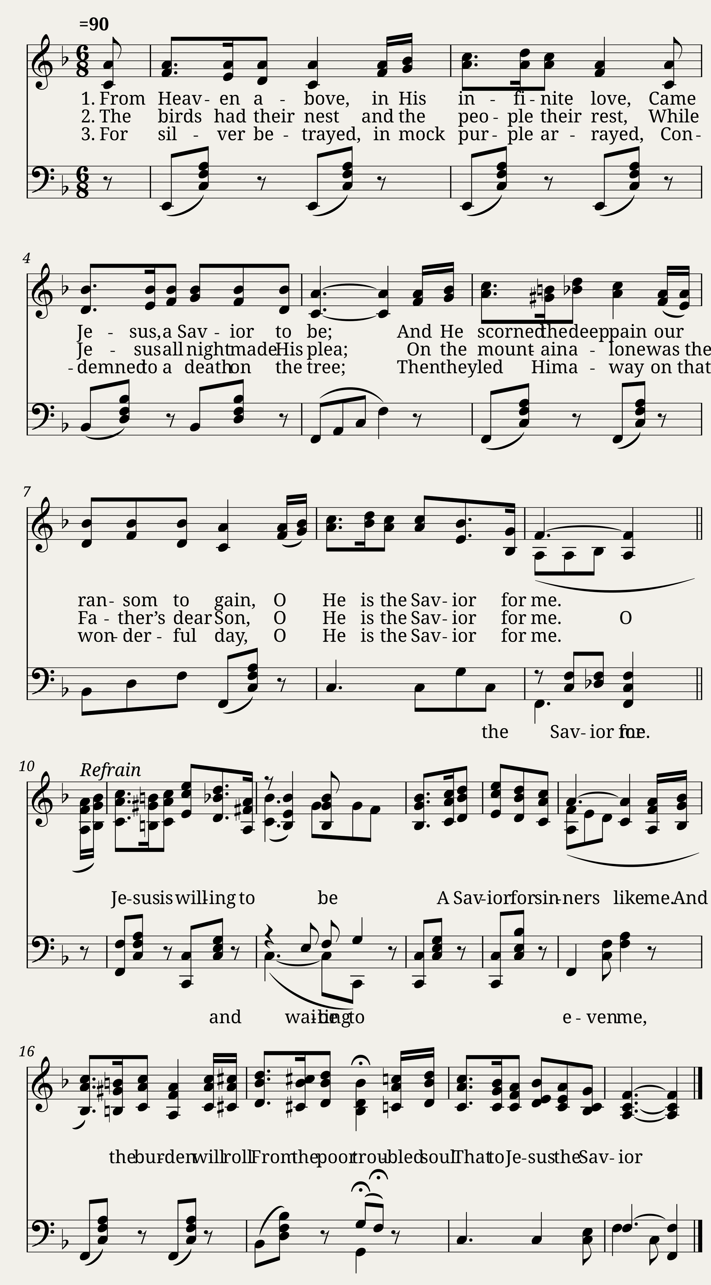 The savior for me - William M. Runyan