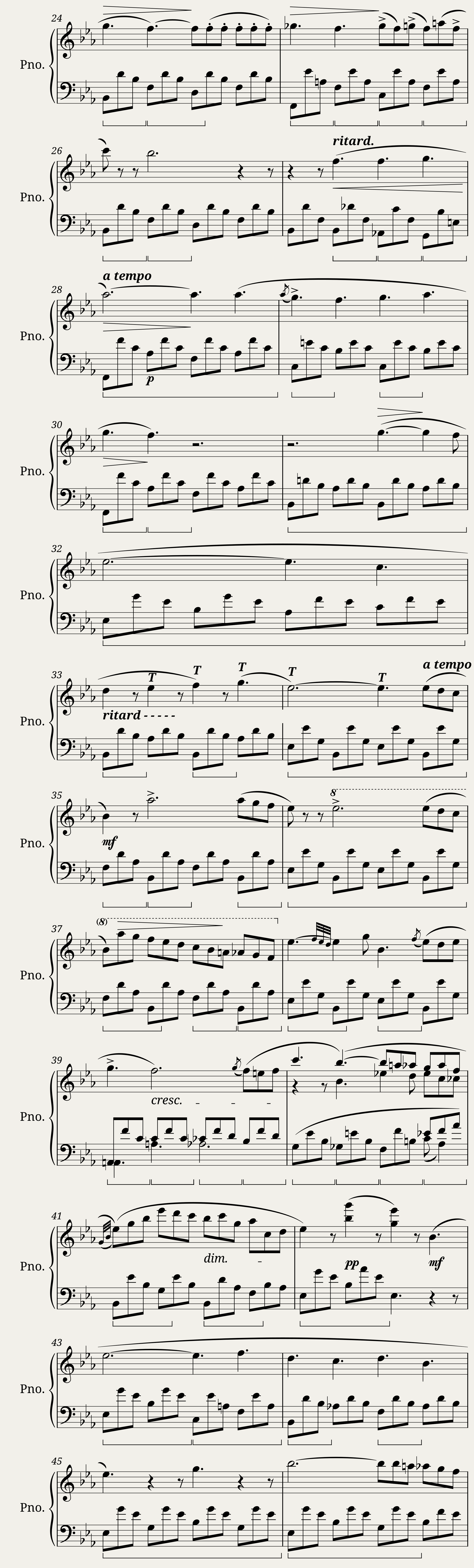 John Field - Nocturne in E flat major Molto moderato — 2/4