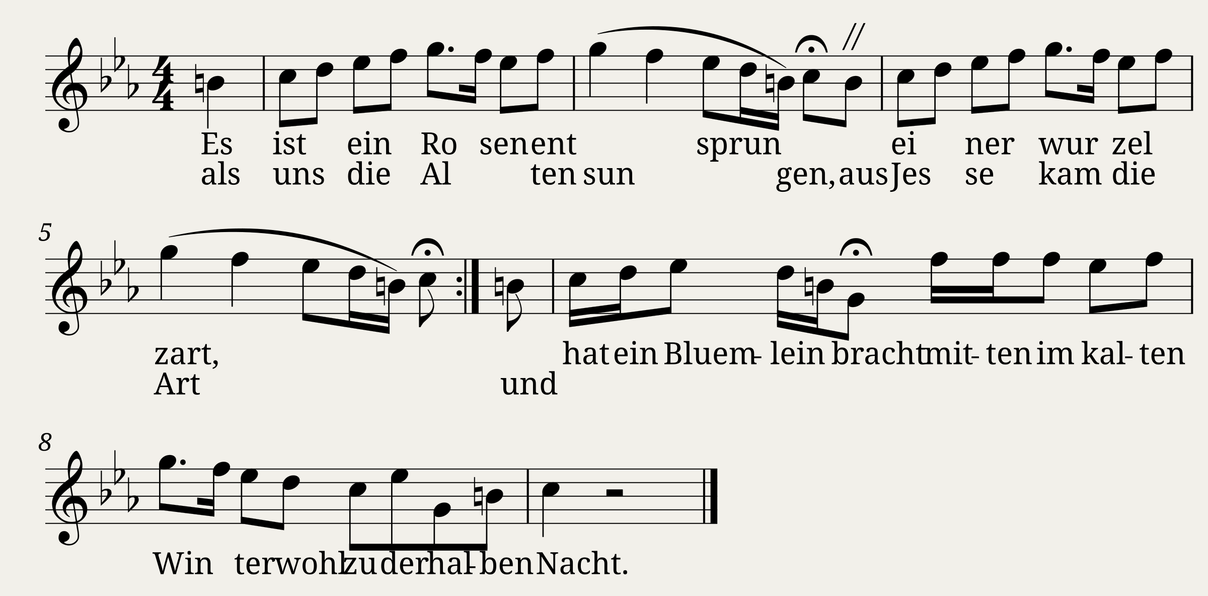 Traditional music - Es ist ein Rosen entsprungen