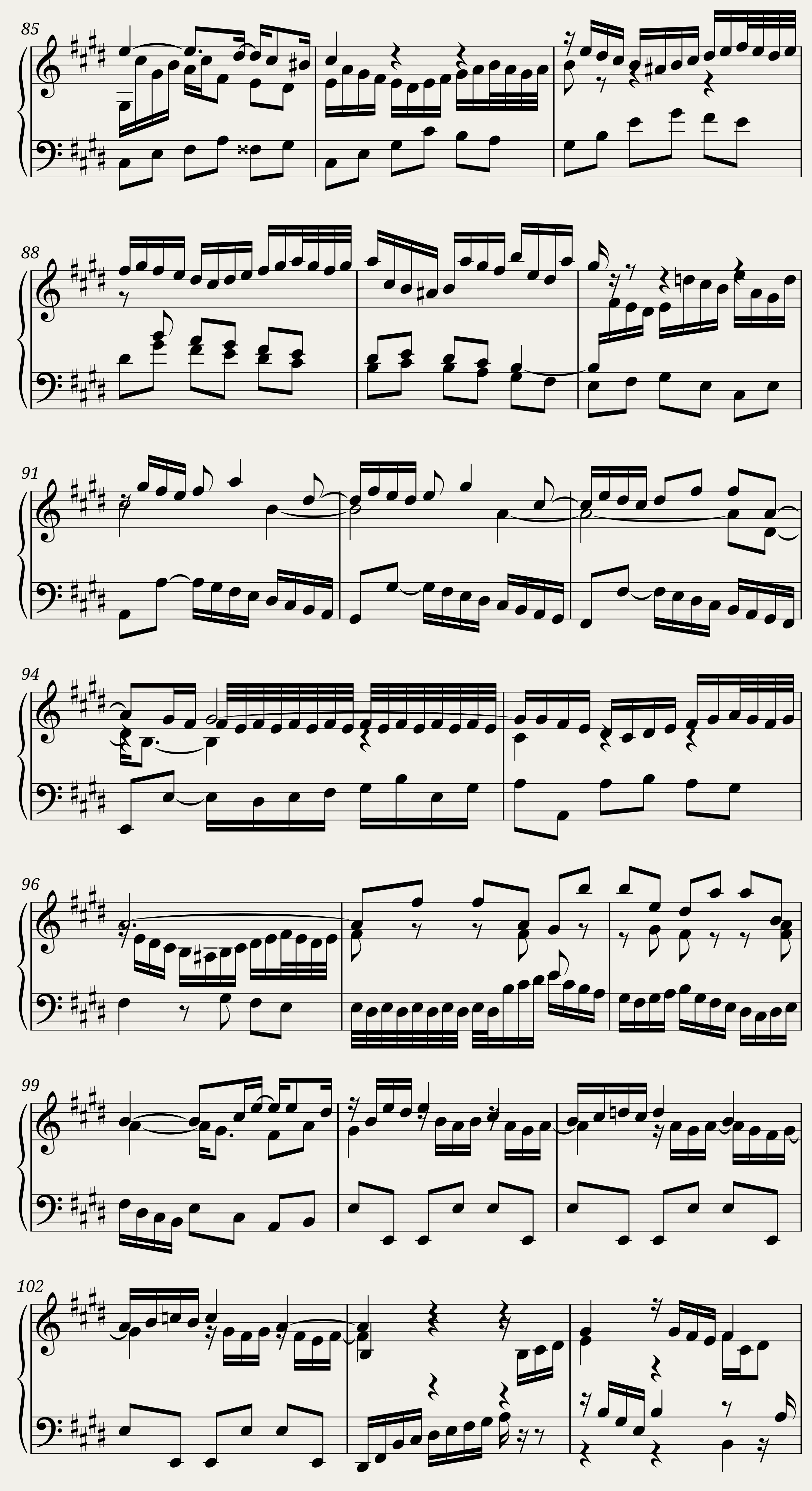 BWV 880 The Well-Tempered Clavier Part II Praeludium XI — 4/5