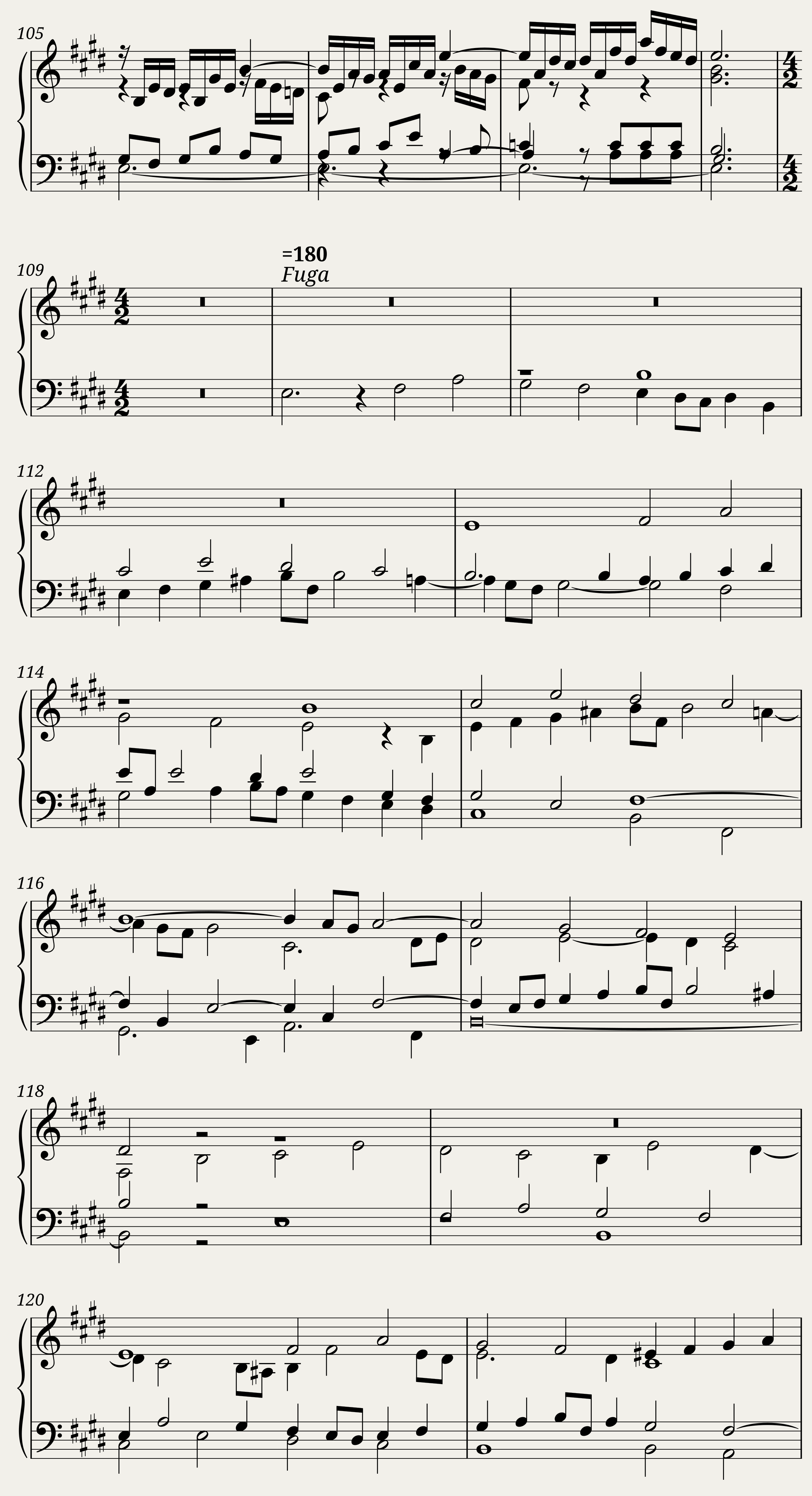 BWV 880 The Well-Tempered Clavier Part II Praeludium XI — 5/5