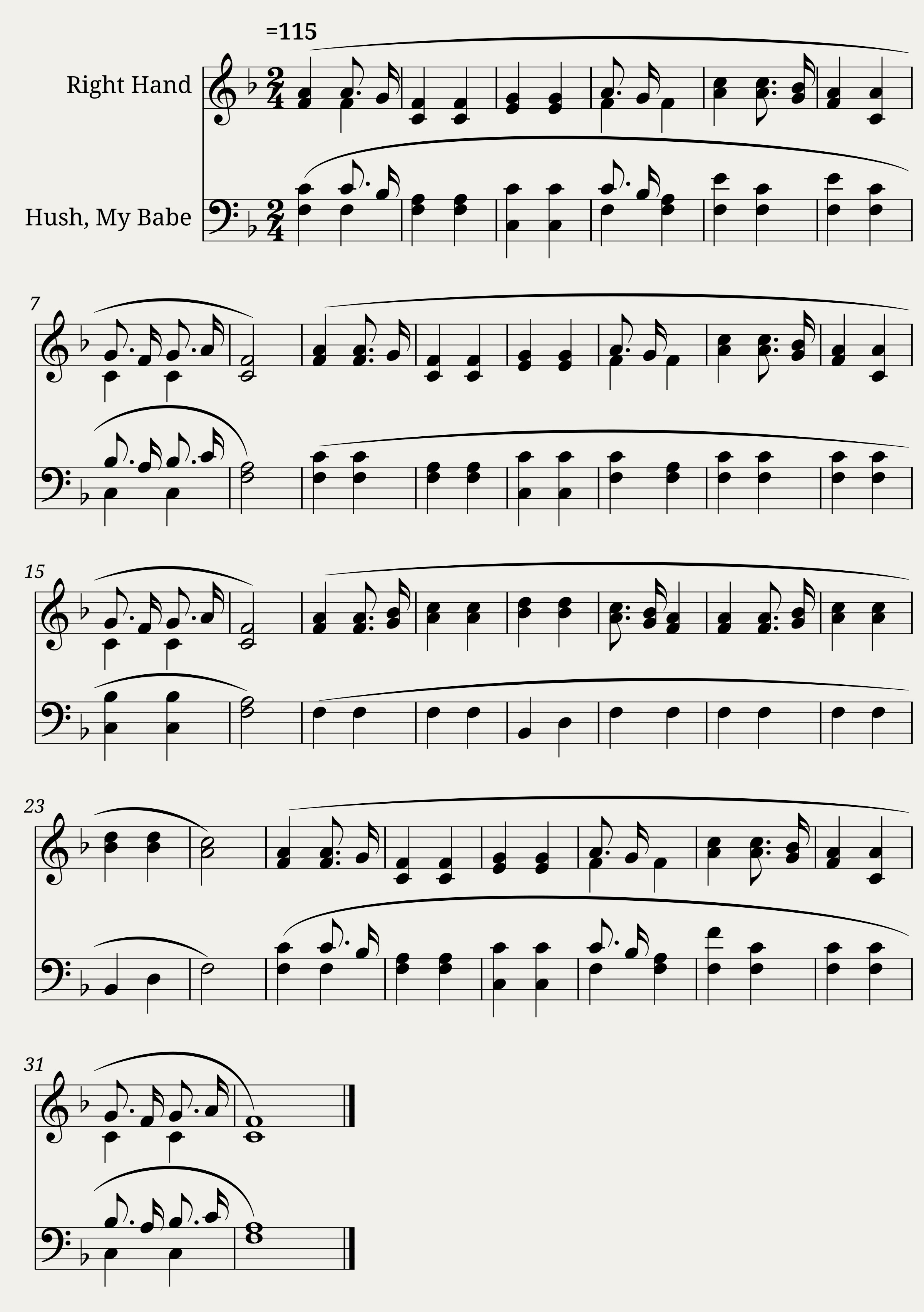 Hush My Babe - From the opera Le Devin du Village (The Village Soothsayer) by Jean-Jacques Rousseau 1752