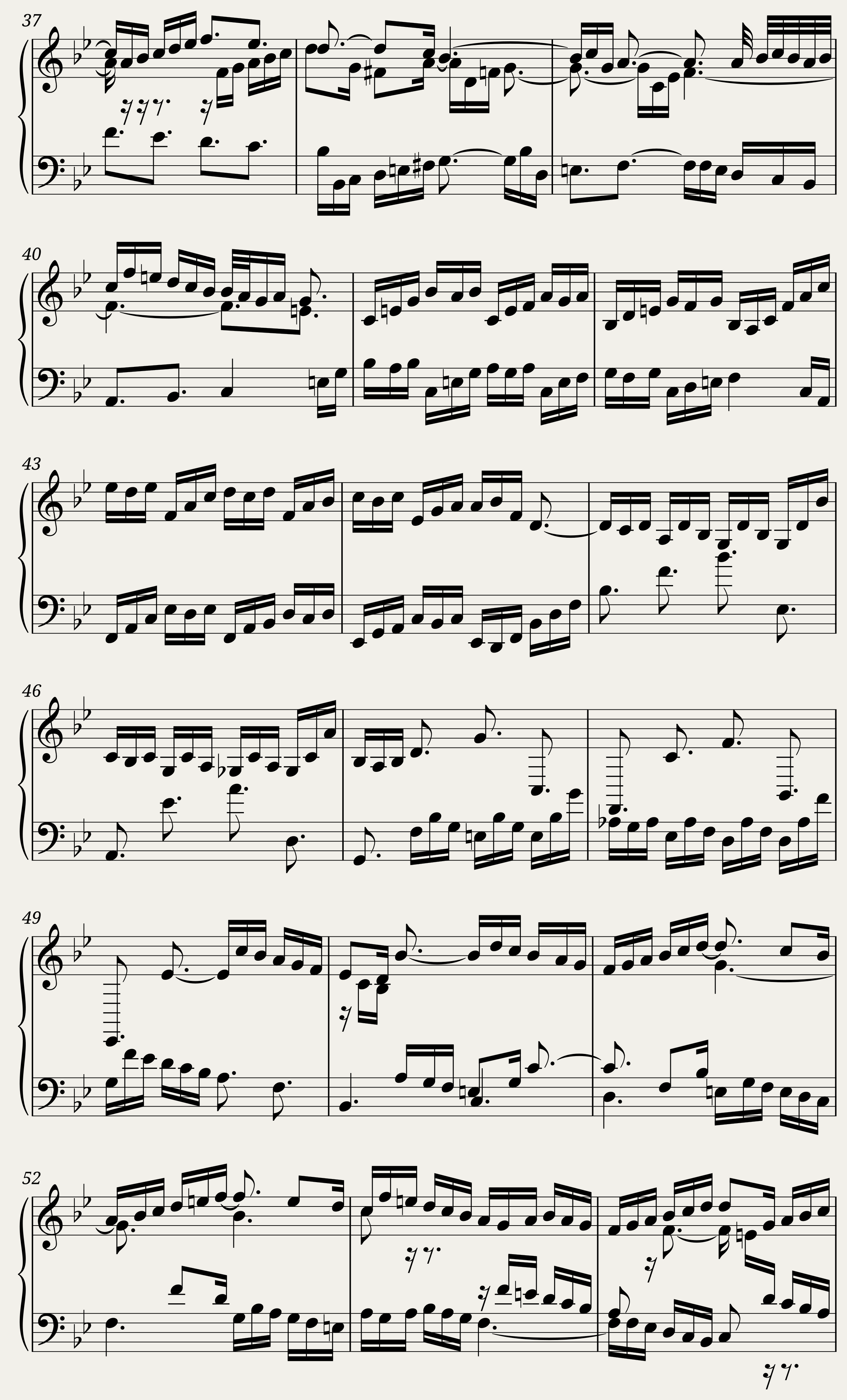 BWV 890 The Well-Tempered Clavier Part II Fuga XXI — 3/3