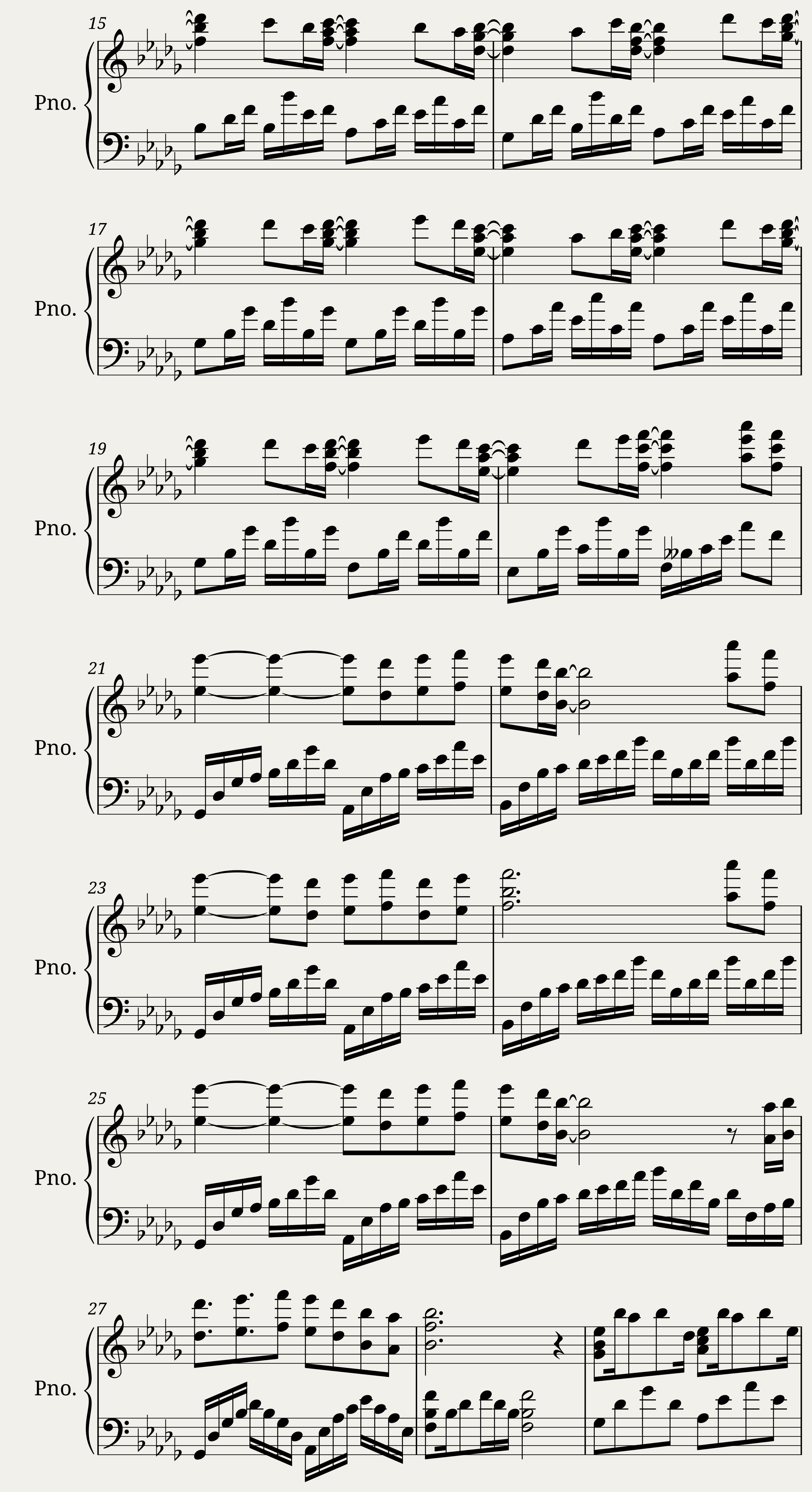 Harpsichord or piano piece in C major — 2/2