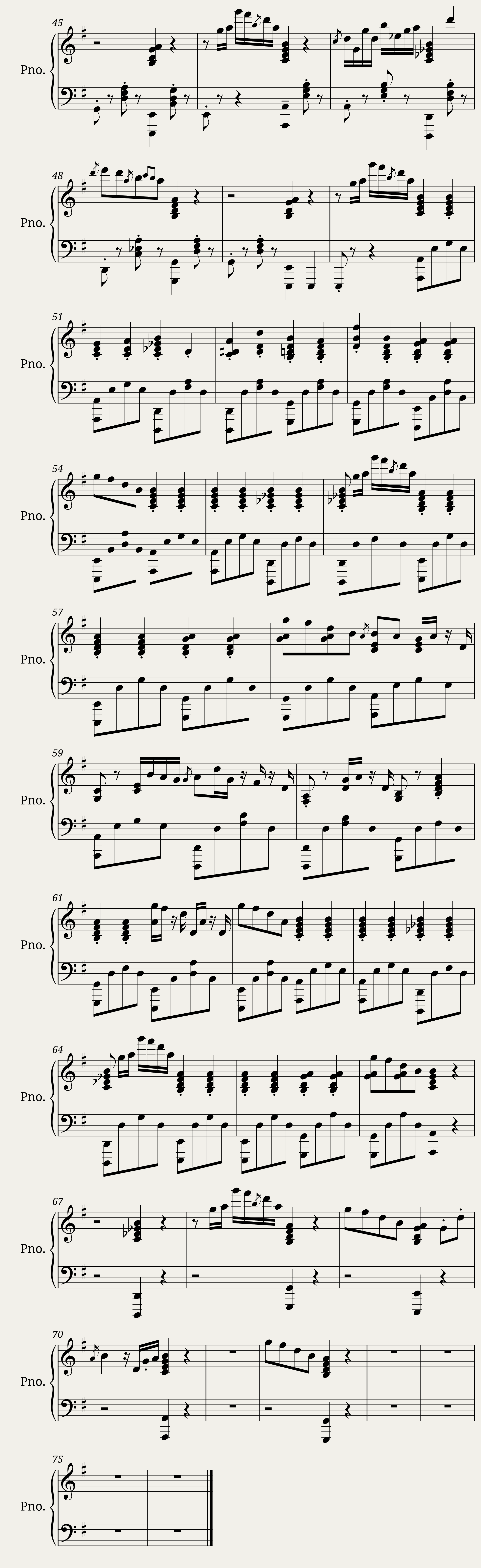 Hot Milk Snail House Piano Arrangement — 3/3